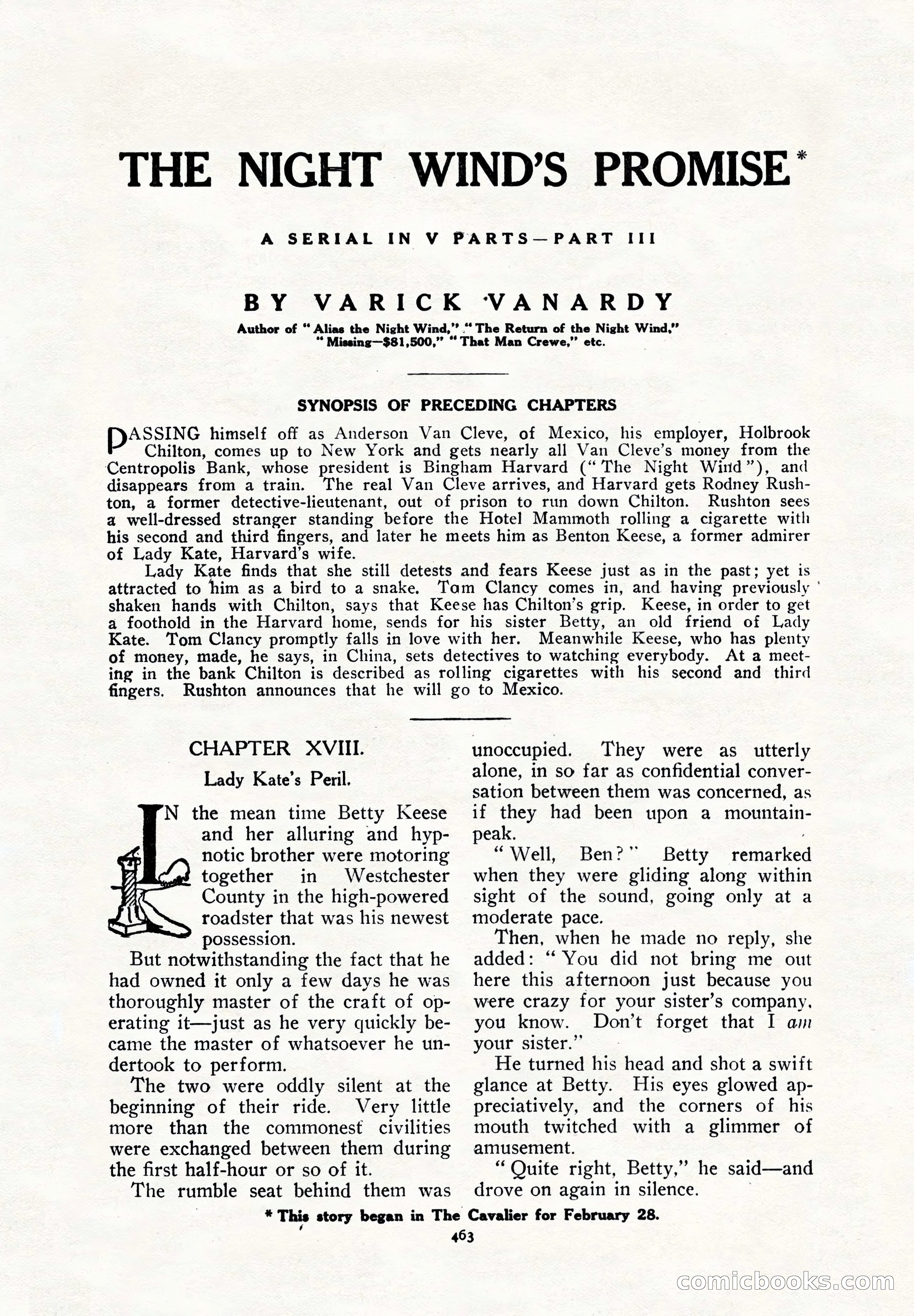 The Cavalier, March 14, 1914 — page 89 of 204