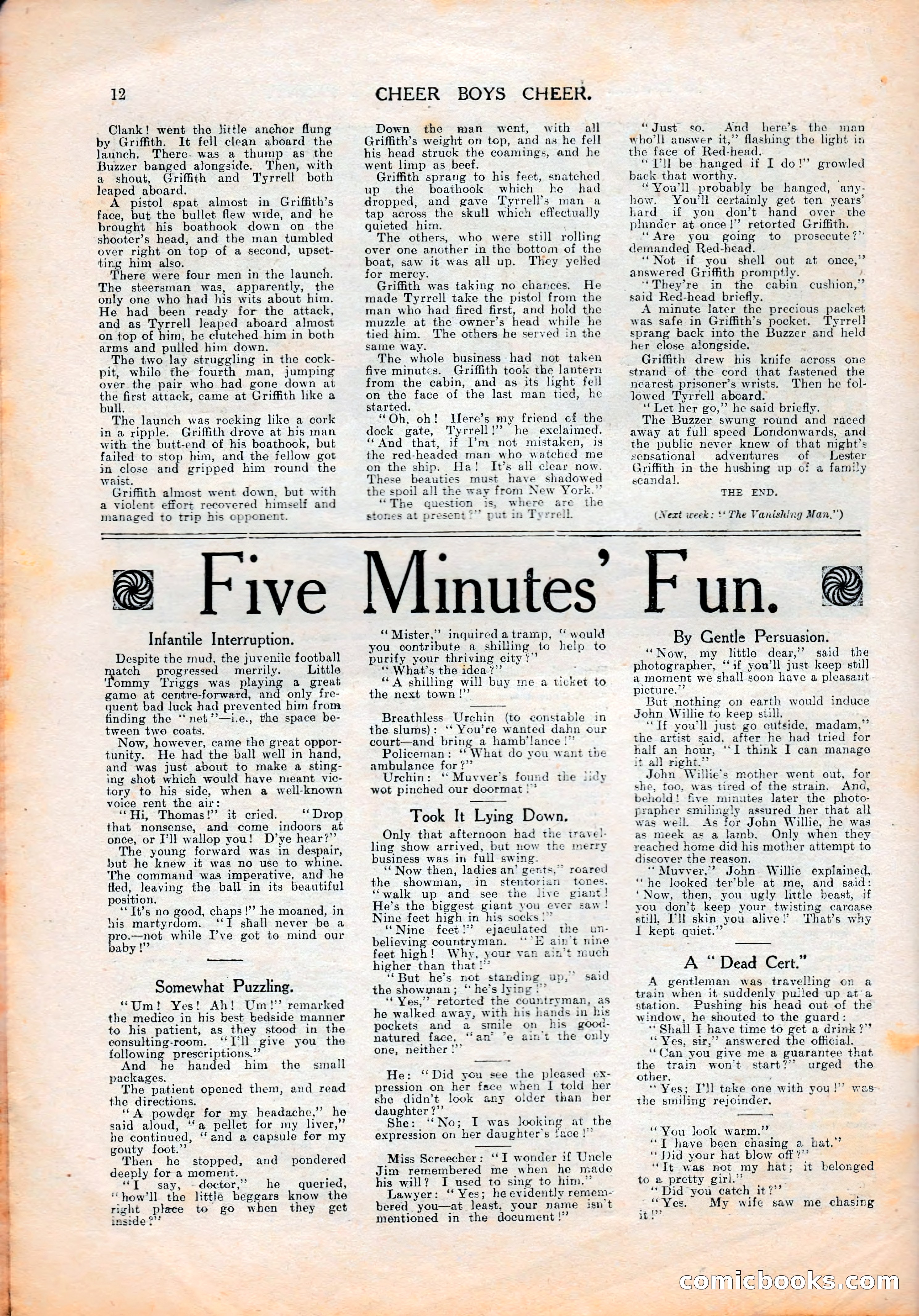 Cheer Boys Cheer: The Boys' Journal, No. 35 — page 12 of 36