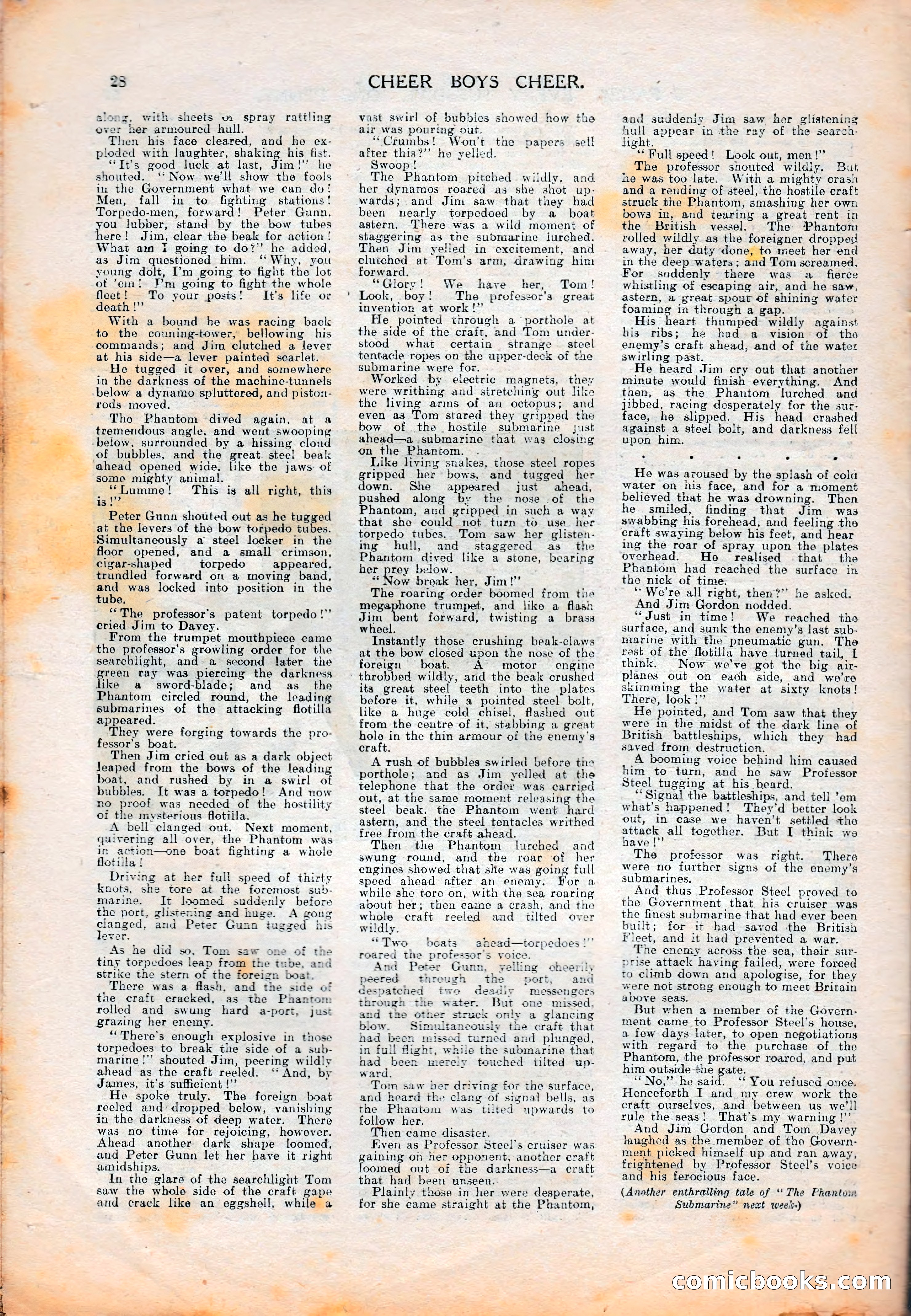 Cheer Boys Cheer: The Boys' Journal, No. 35 — page 28 of 36