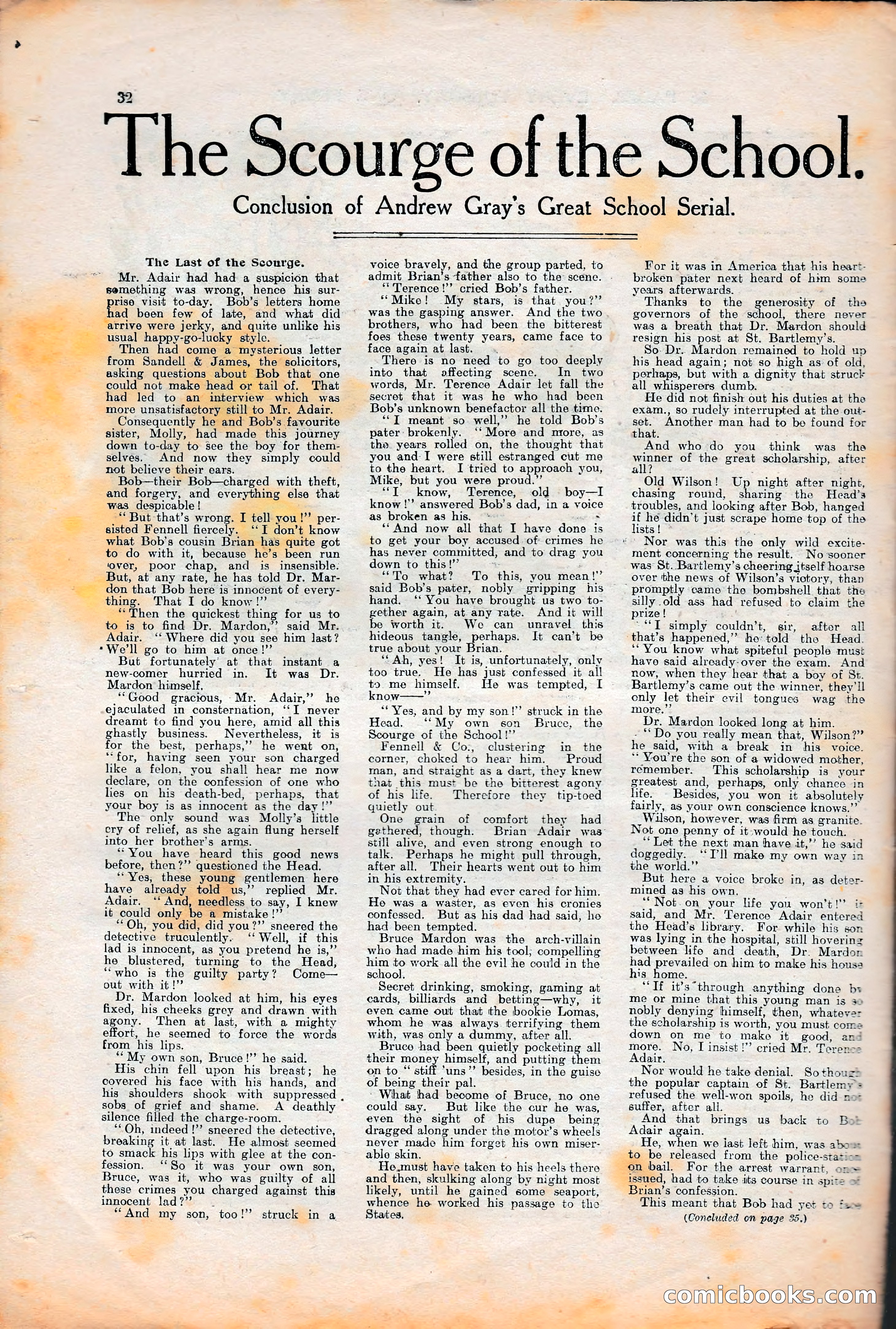 Cheer Boys Cheer: The Boys' Journal, No. 35 — page 32 of 36