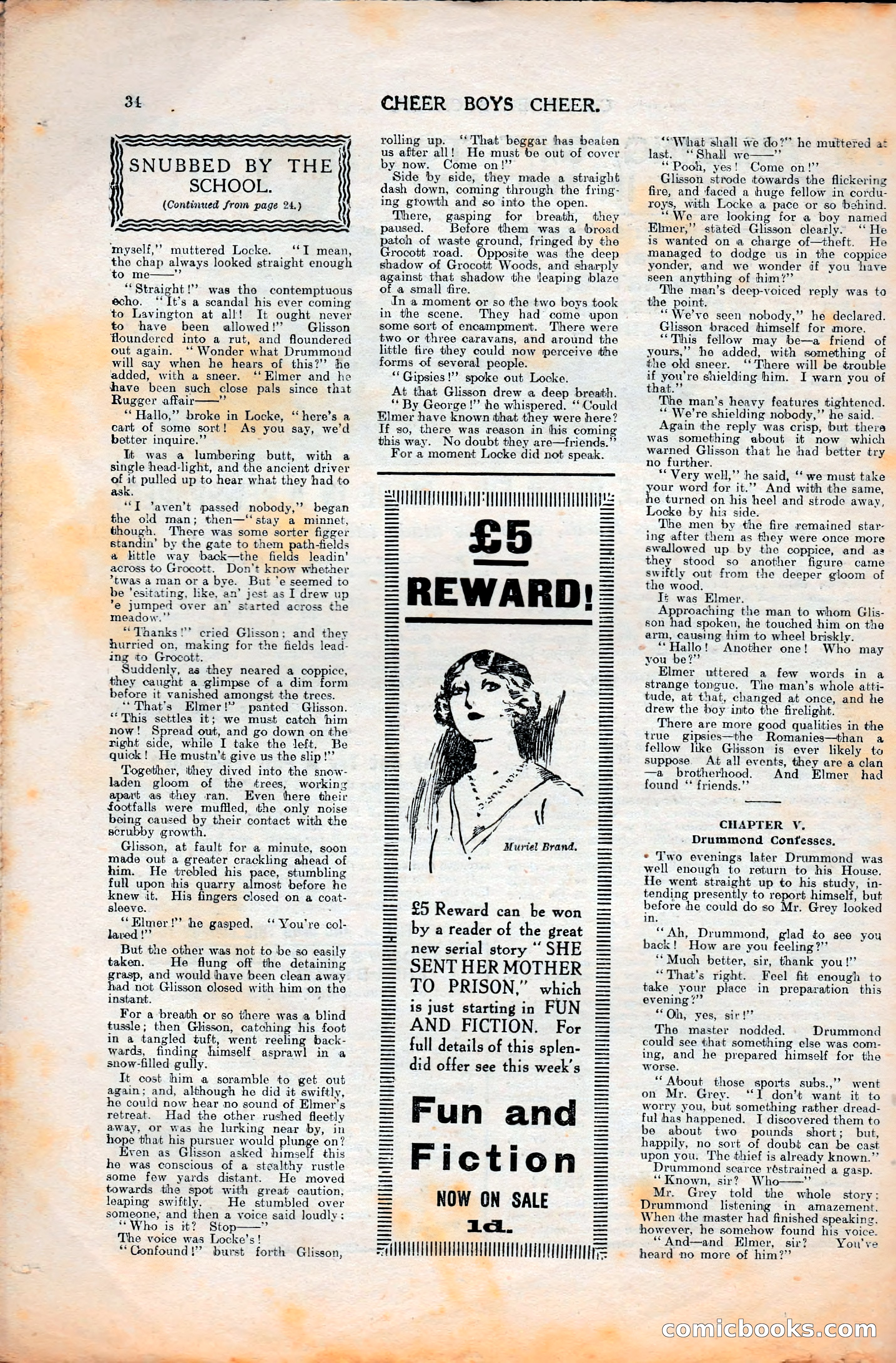 Cheer Boys Cheer: The Boys' Journal, No. 35 — page 34 of 36