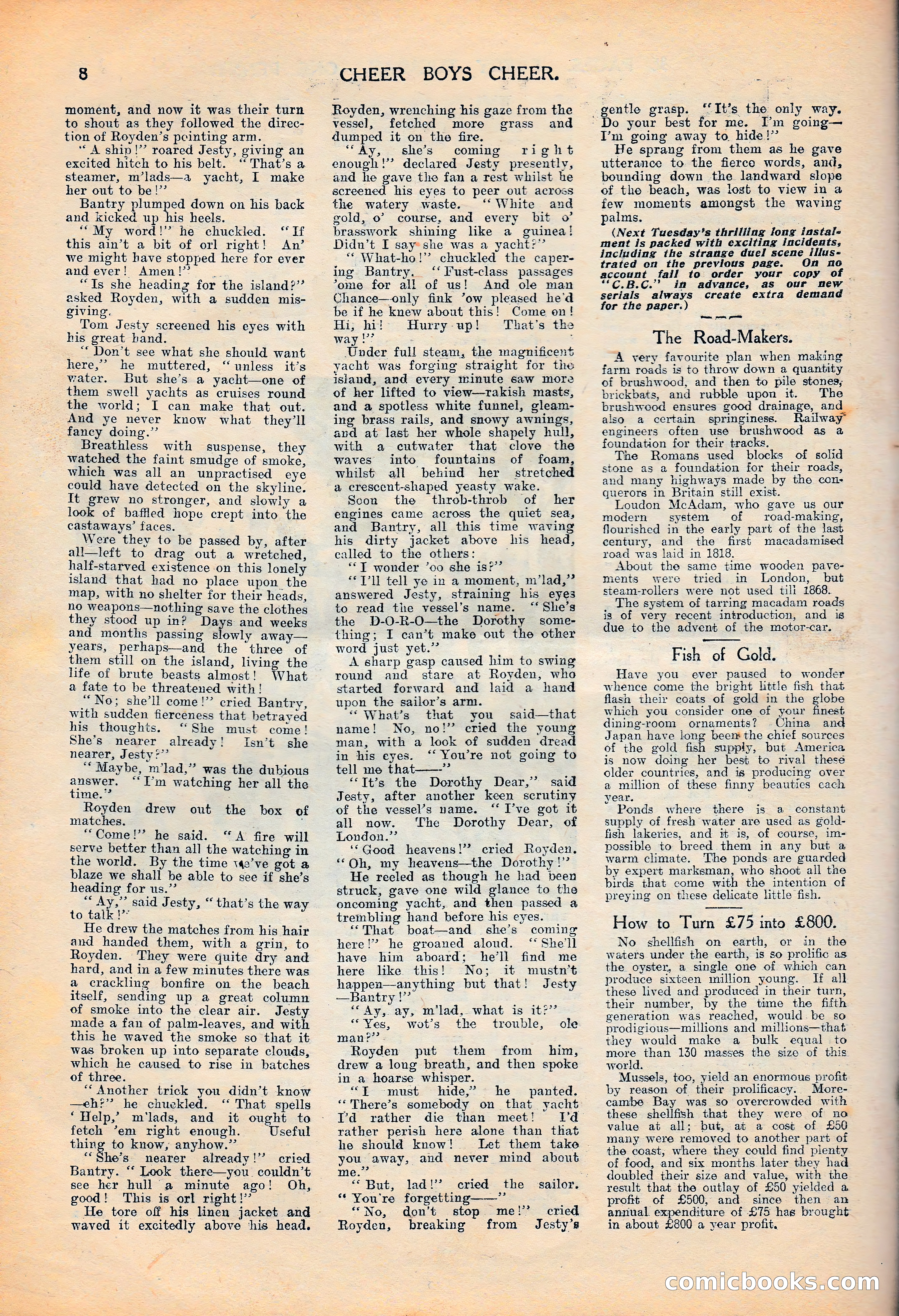 Cheer Boys Cheer: The Boys' Journal, No. 62 — page 8 of 36