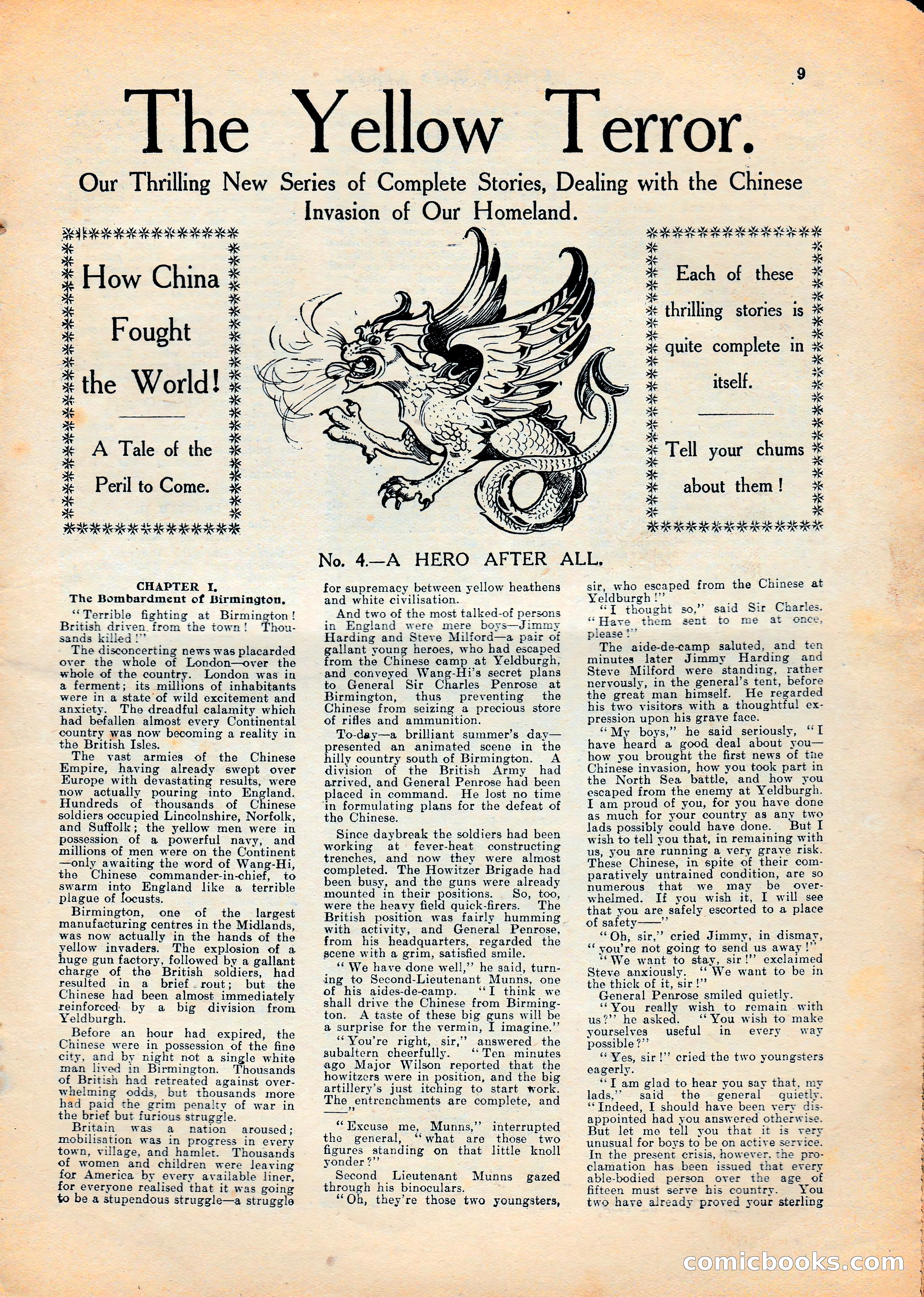 Cheer Boys Cheer: The Boys' Journal, No. 62 — page 9 of 36