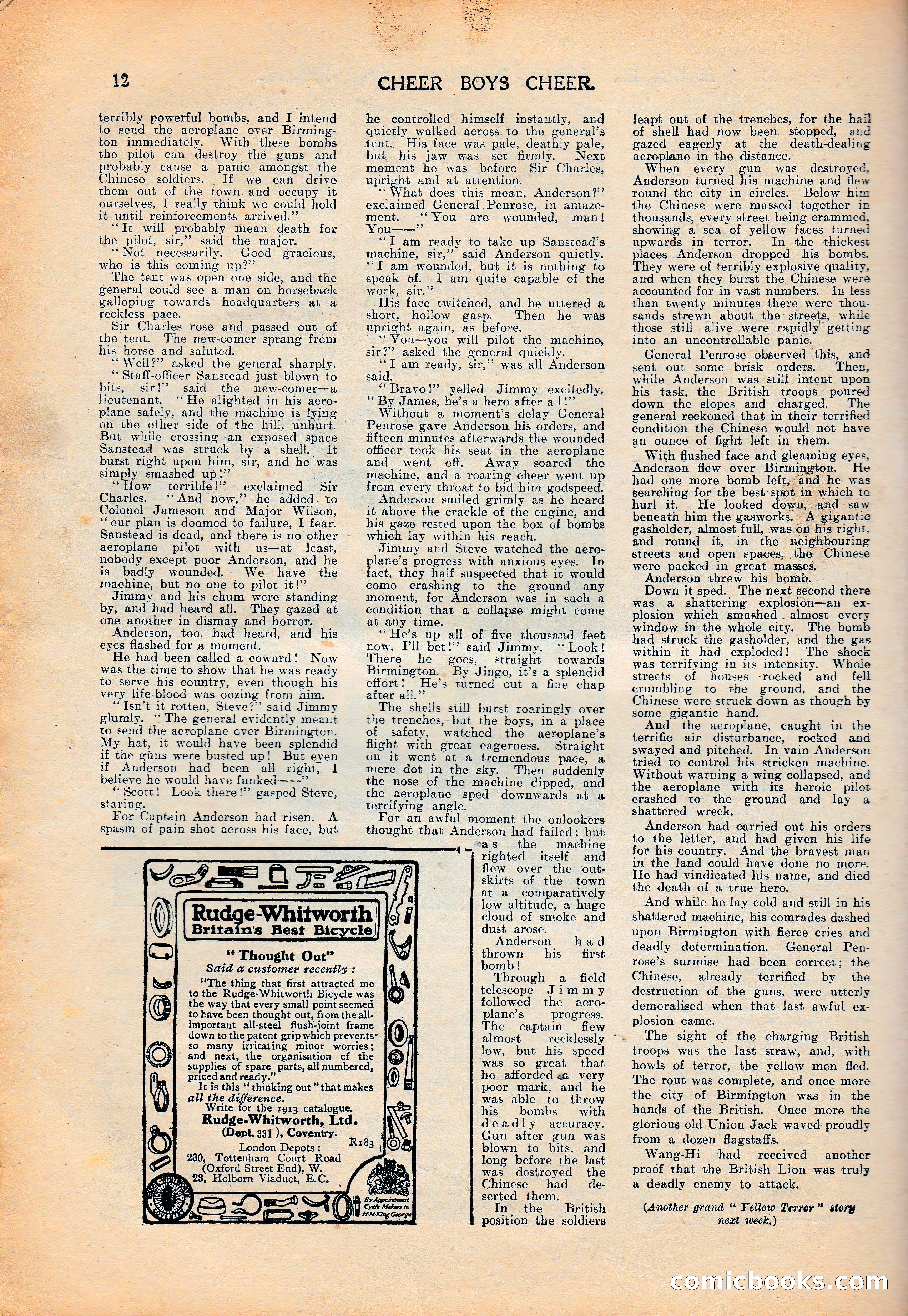 Cheer Boys Cheer: The Boys' Journal, No. 62 — page 12 of 36