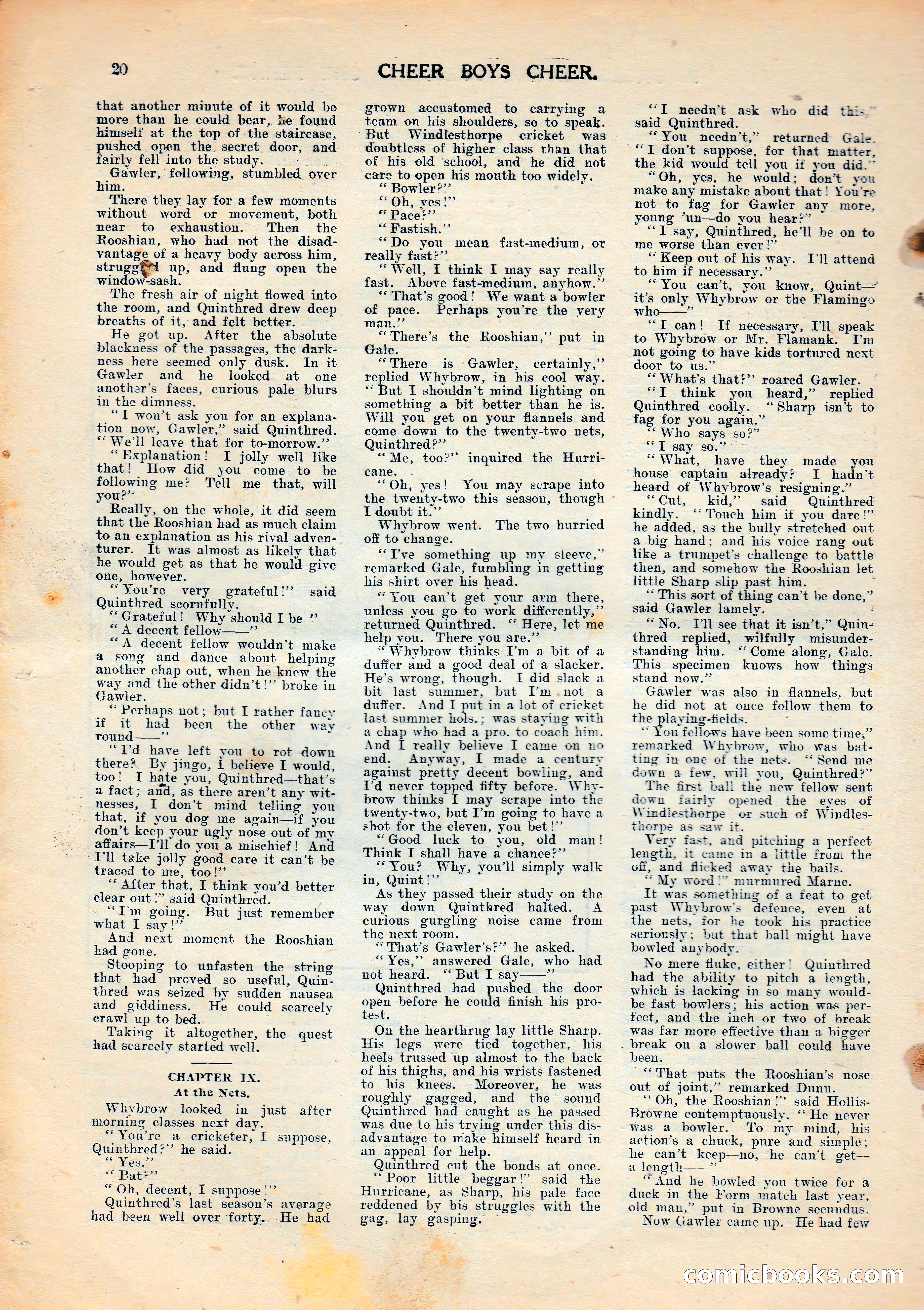 Cheer Boys Cheer: The Boys' Journal, No. 62 — page 20 of 36