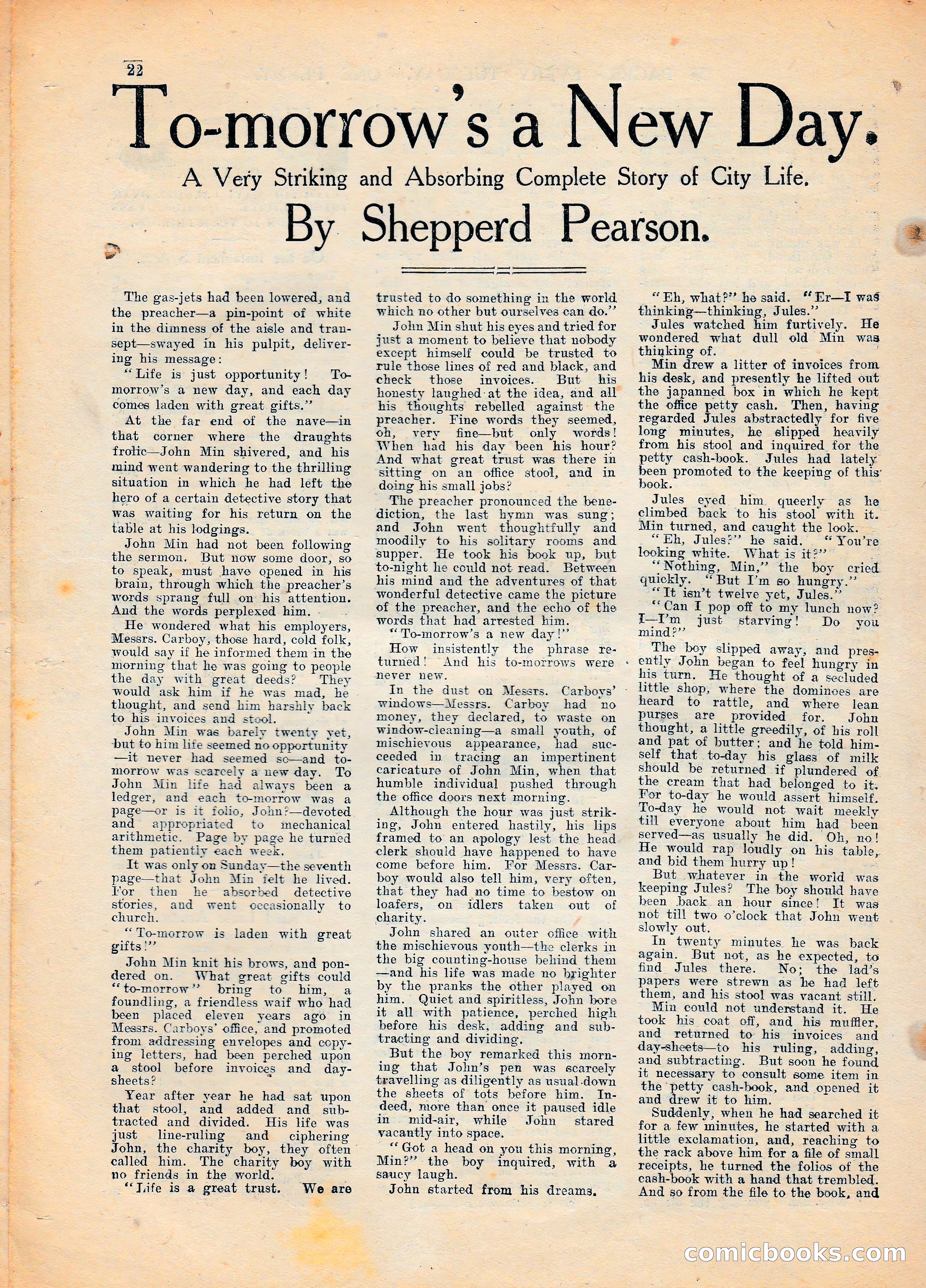 Cheer Boys Cheer: The Boys' Journal, No. 62 — page 22 of 36