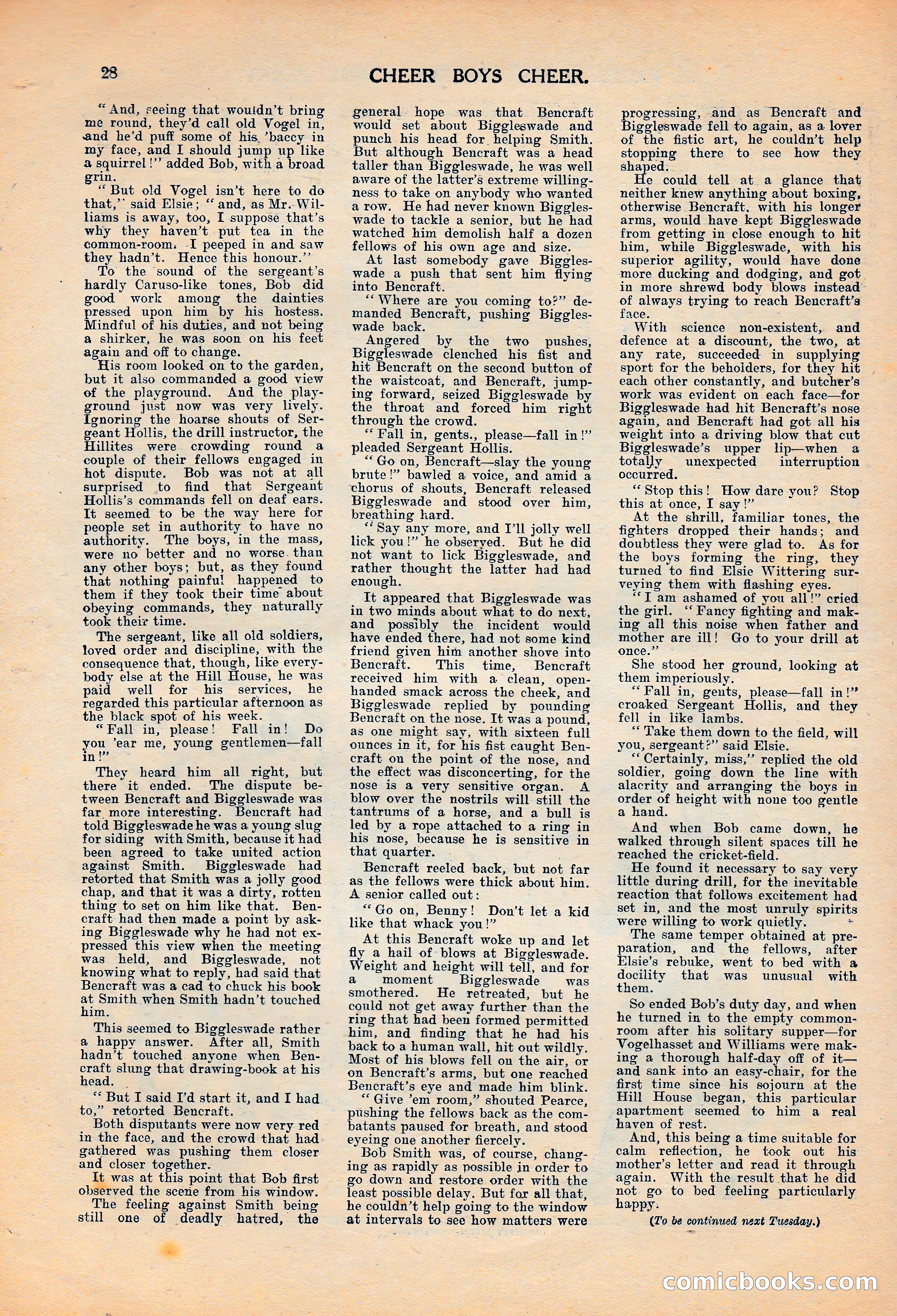 Cheer Boys Cheer: The Boys' Journal, No. 62 — page 28 of 36