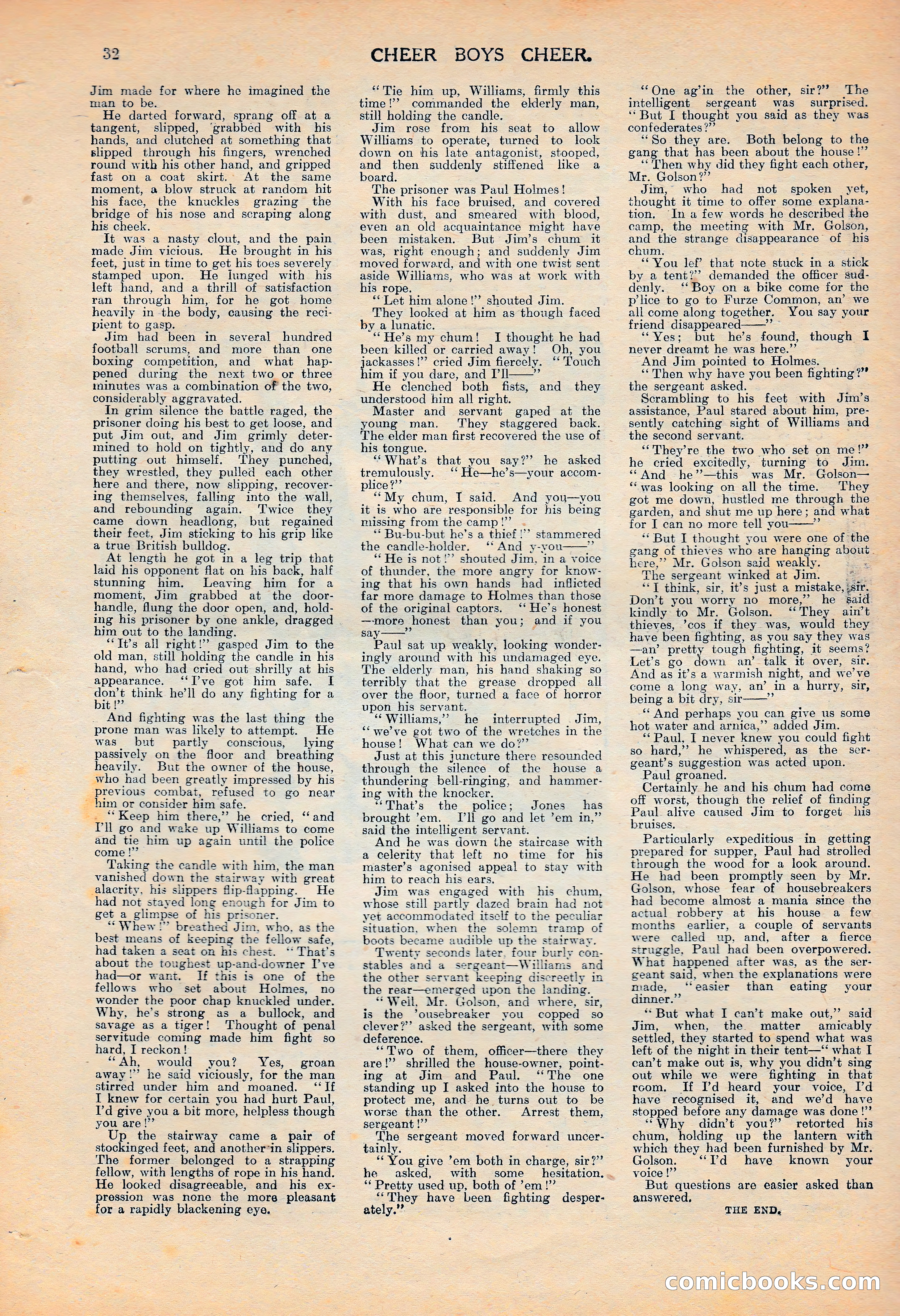 Cheer Boys Cheer: The Boys' Journal, No. 62 — page 32 of 36