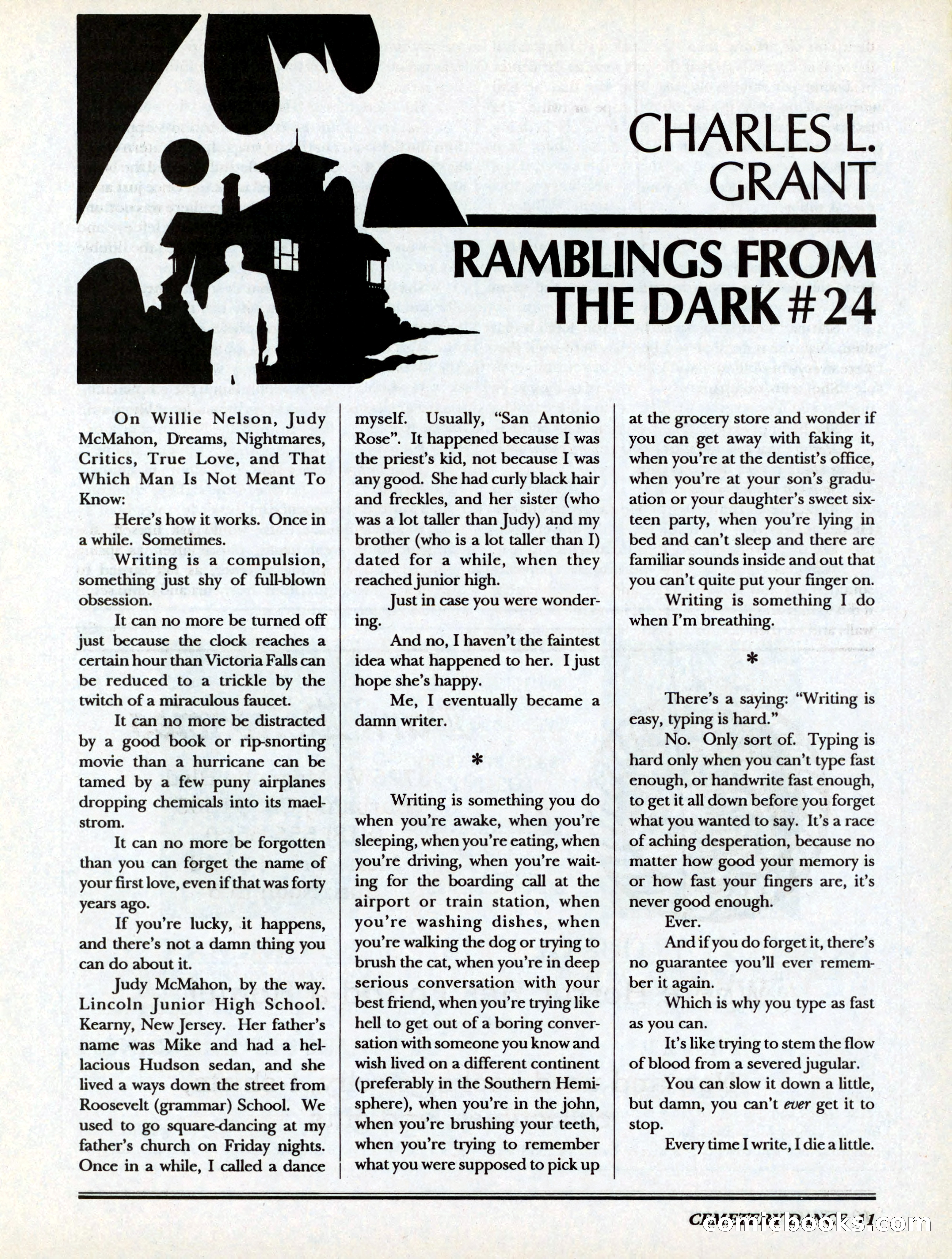 Cemetery Dance, Volume 6, Issue 4 — page 13 of 148