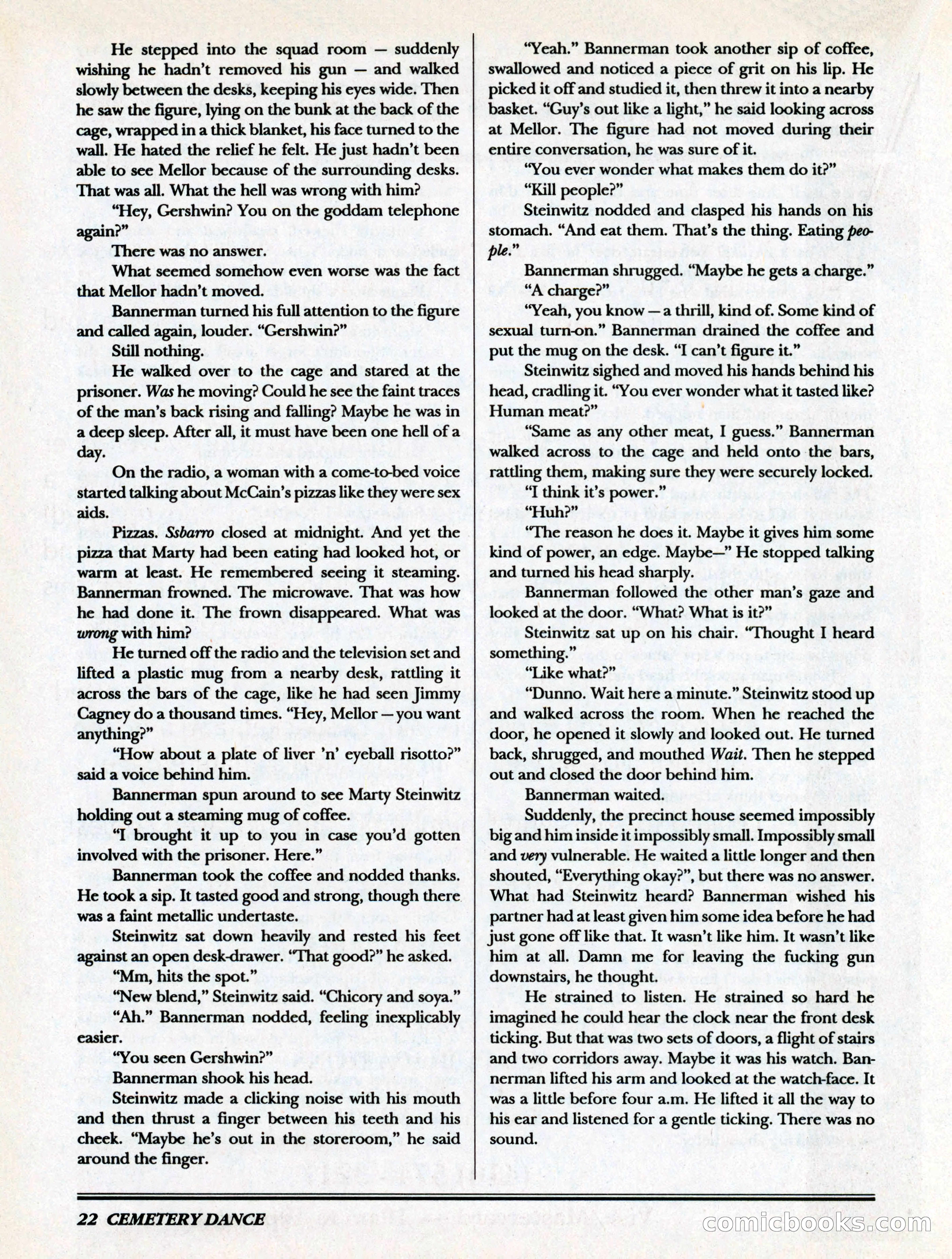 Cemetery Dance, Volume 6, Issue 4 — page 24 of 148
