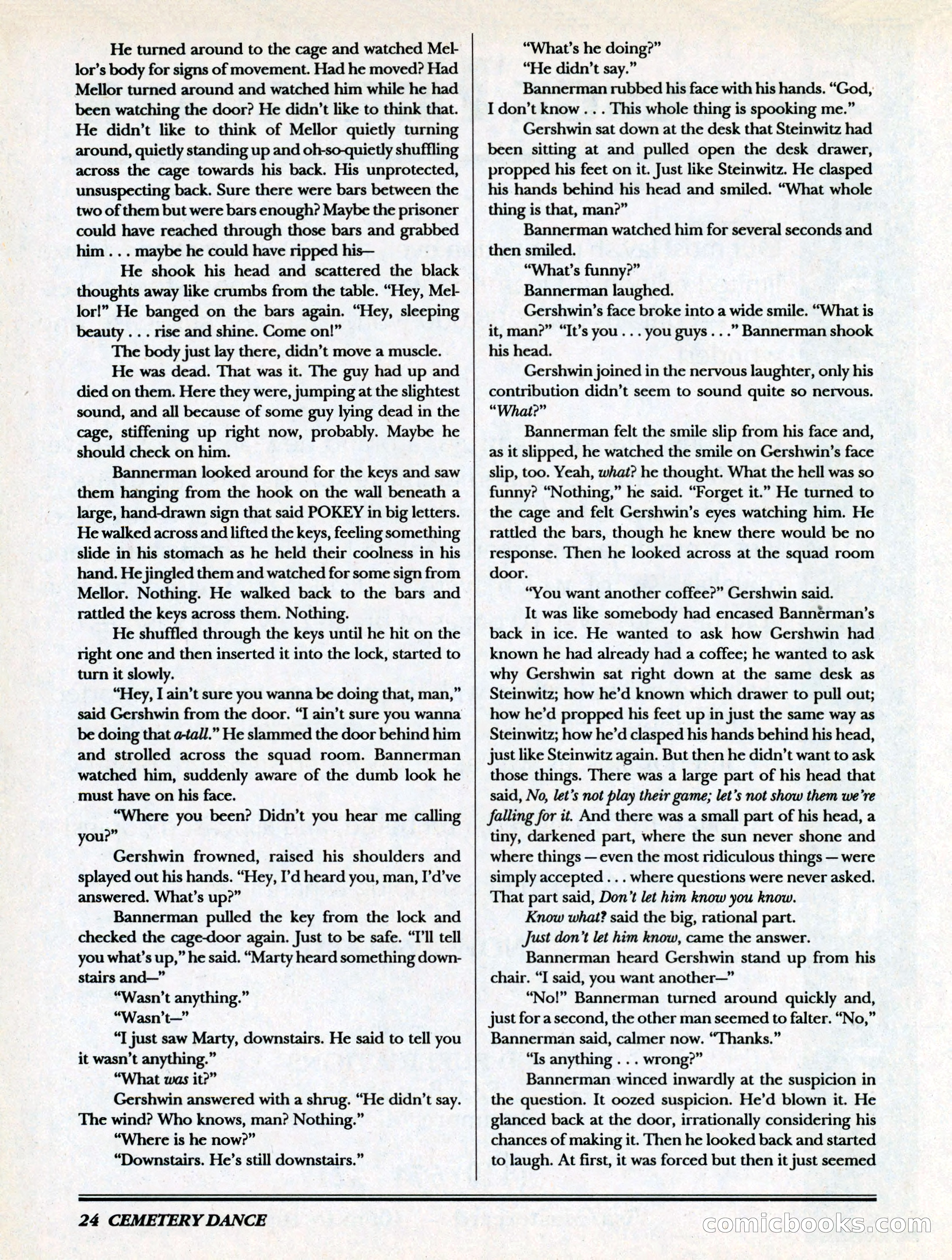 Cemetery Dance, Volume 6, Issue 4 — page 26 of 148