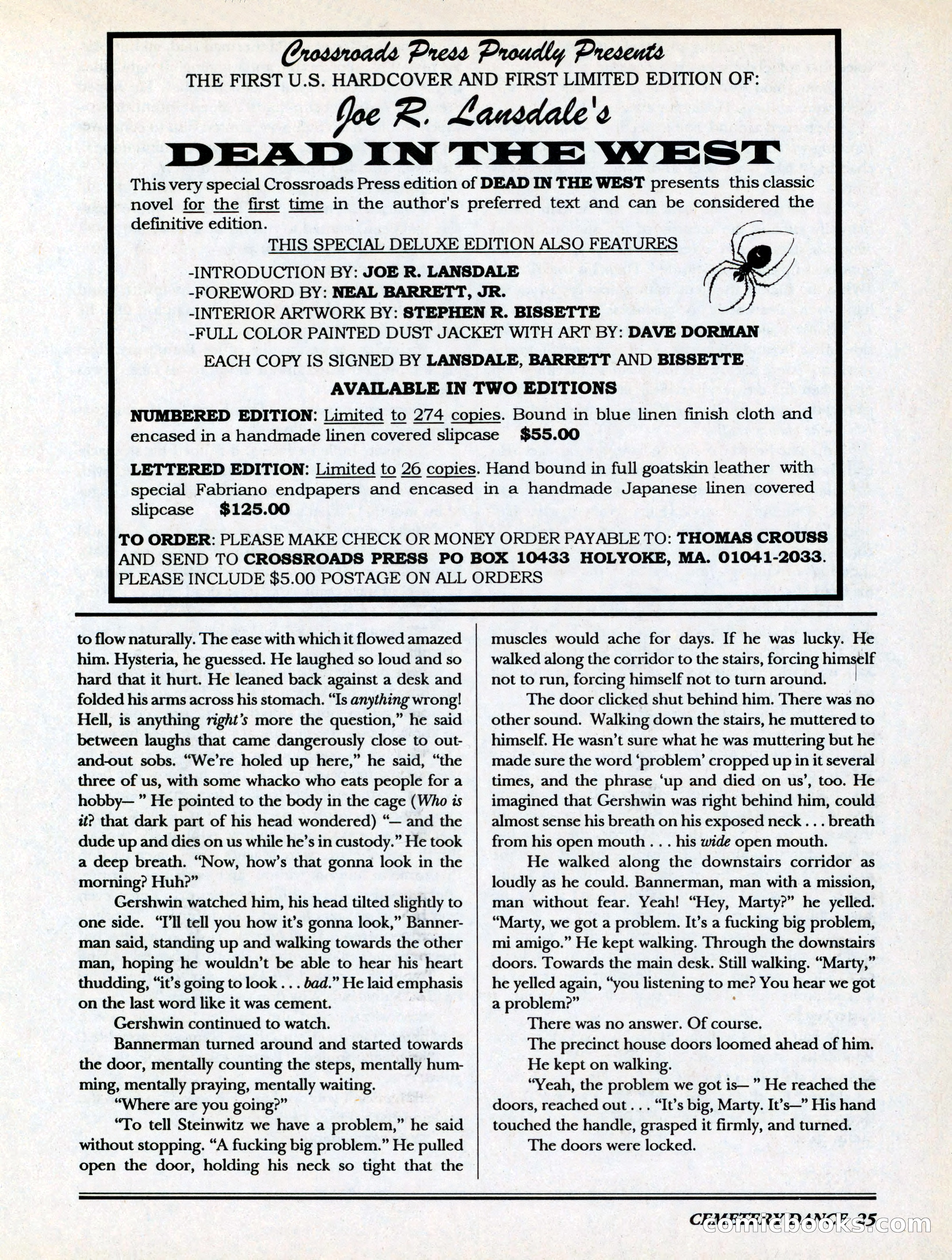 Cemetery Dance, Volume 6, Issue 4 — page 27 of 148