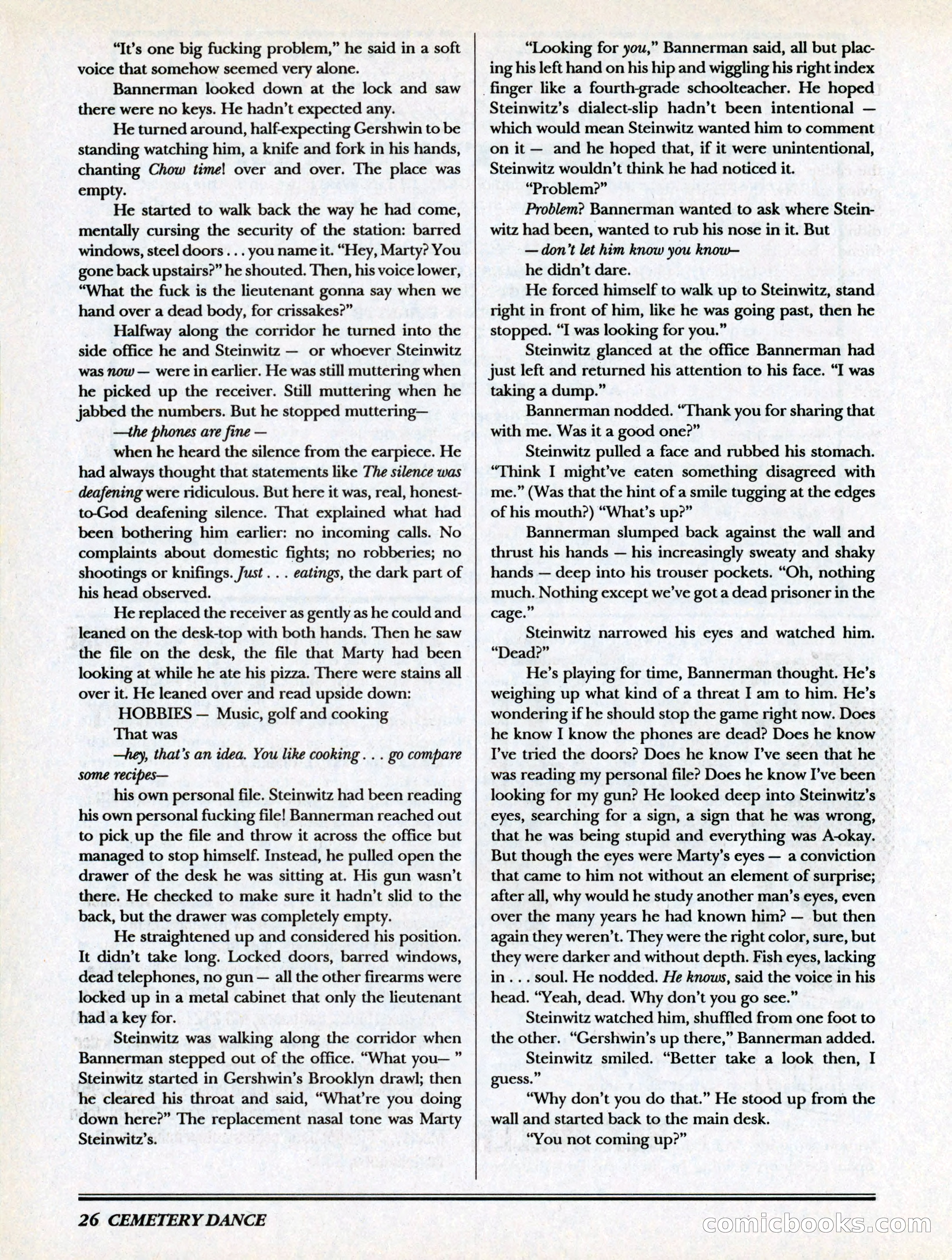Cemetery Dance, Volume 6, Issue 4 — page 28 of 148