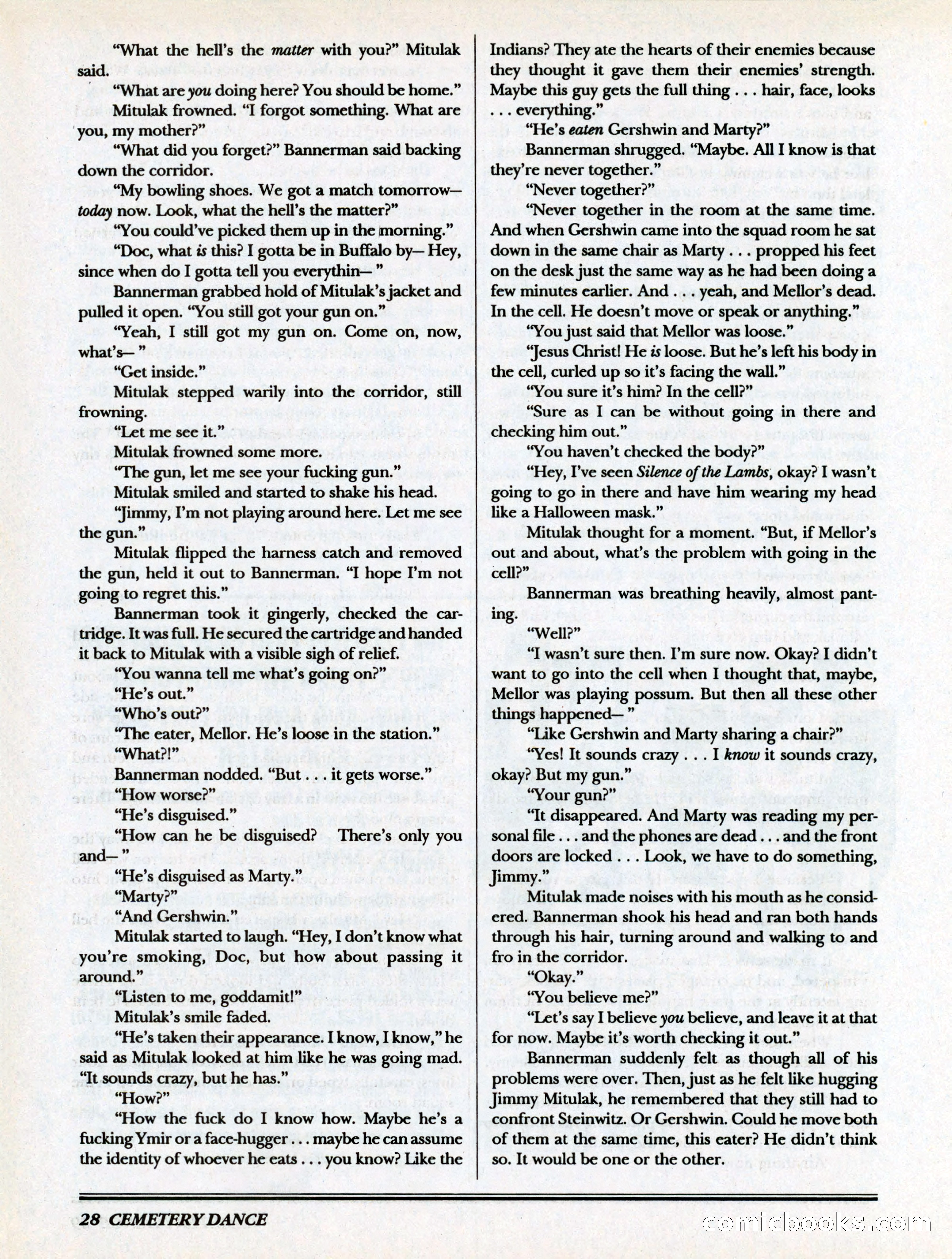 Cemetery Dance, Volume 6, Issue 4 — page 30 of 148