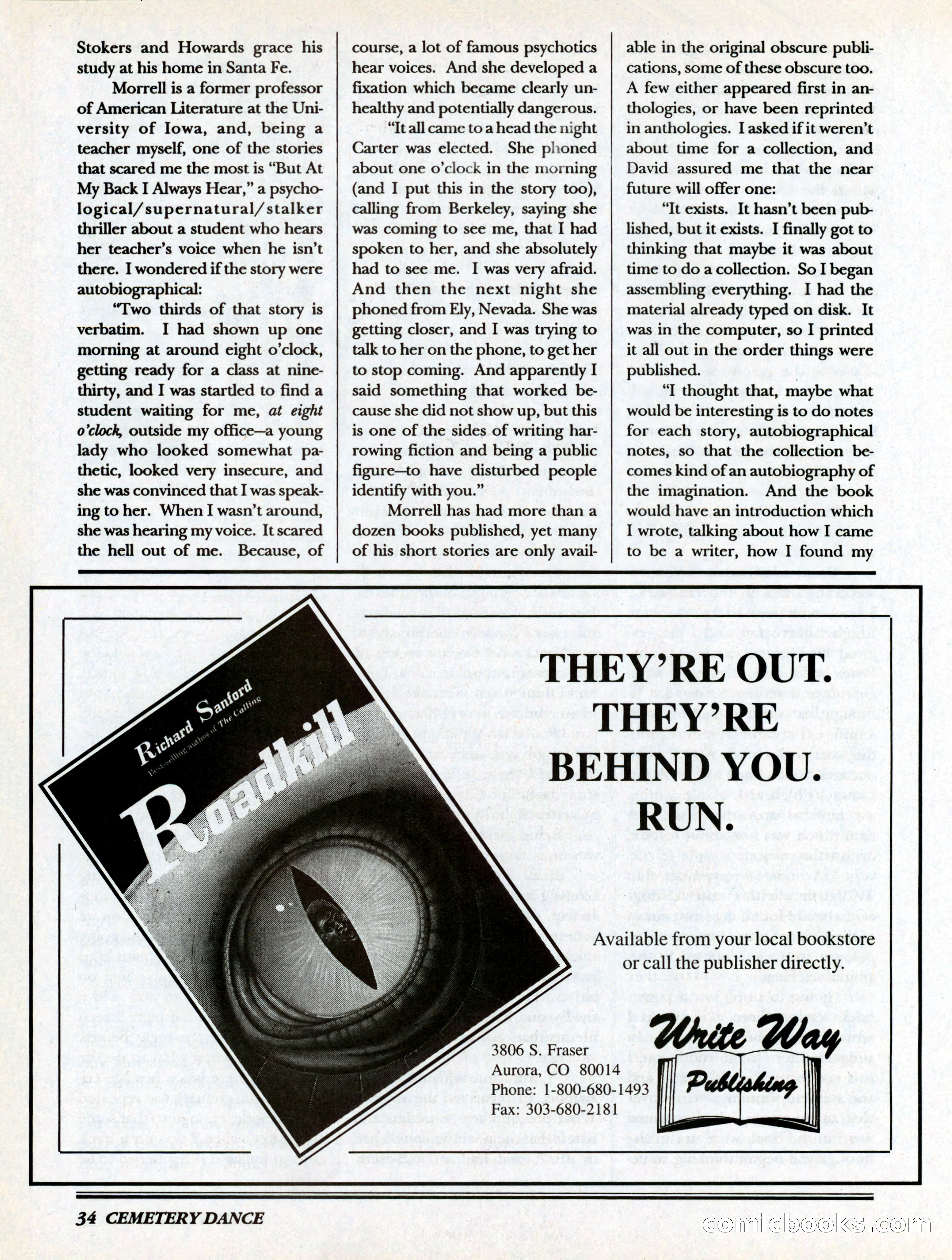 Cemetery Dance, Volume 6, Issue 4 — page 36 of 148