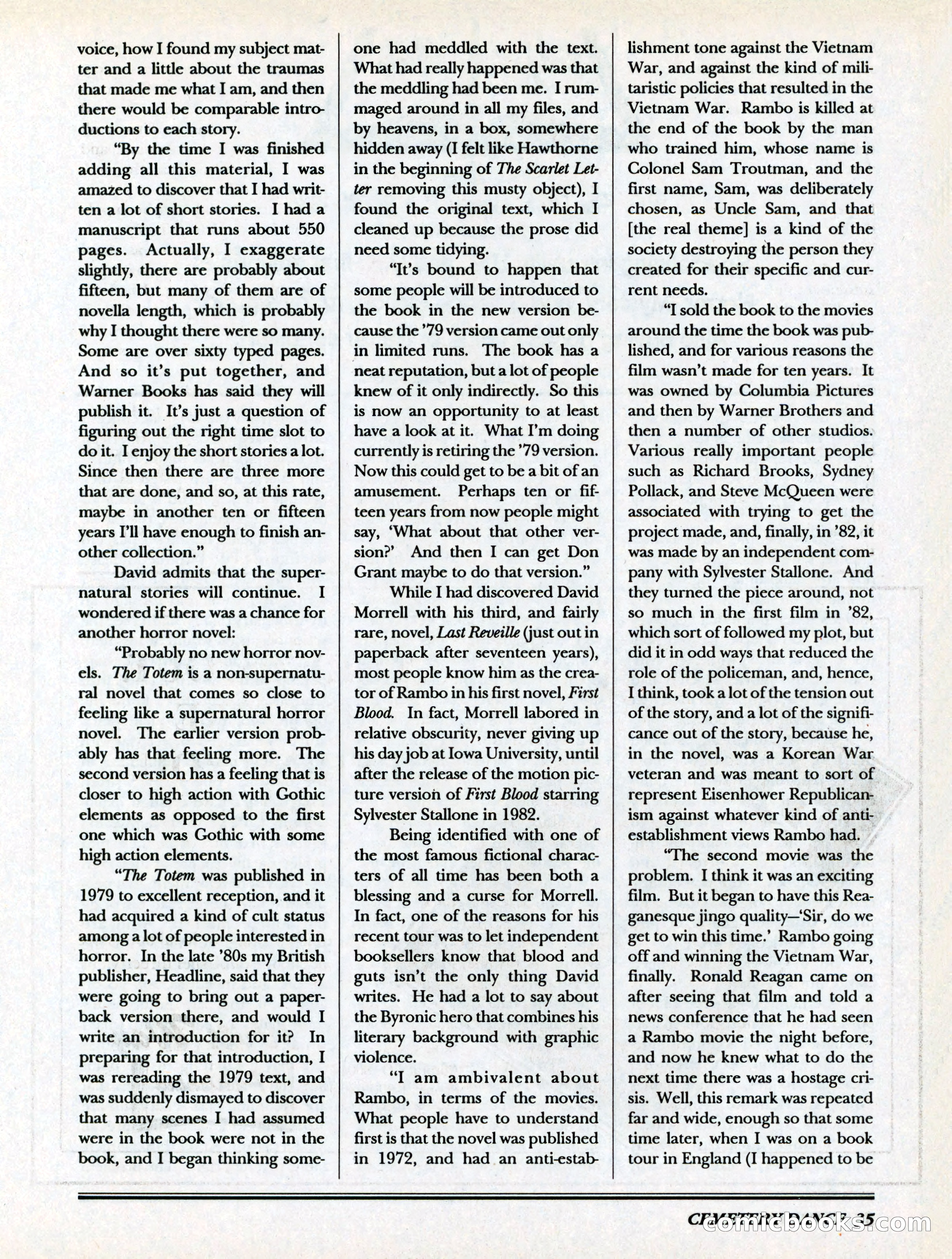 Cemetery Dance, Volume 6, Issue 4 — page 37 of 148