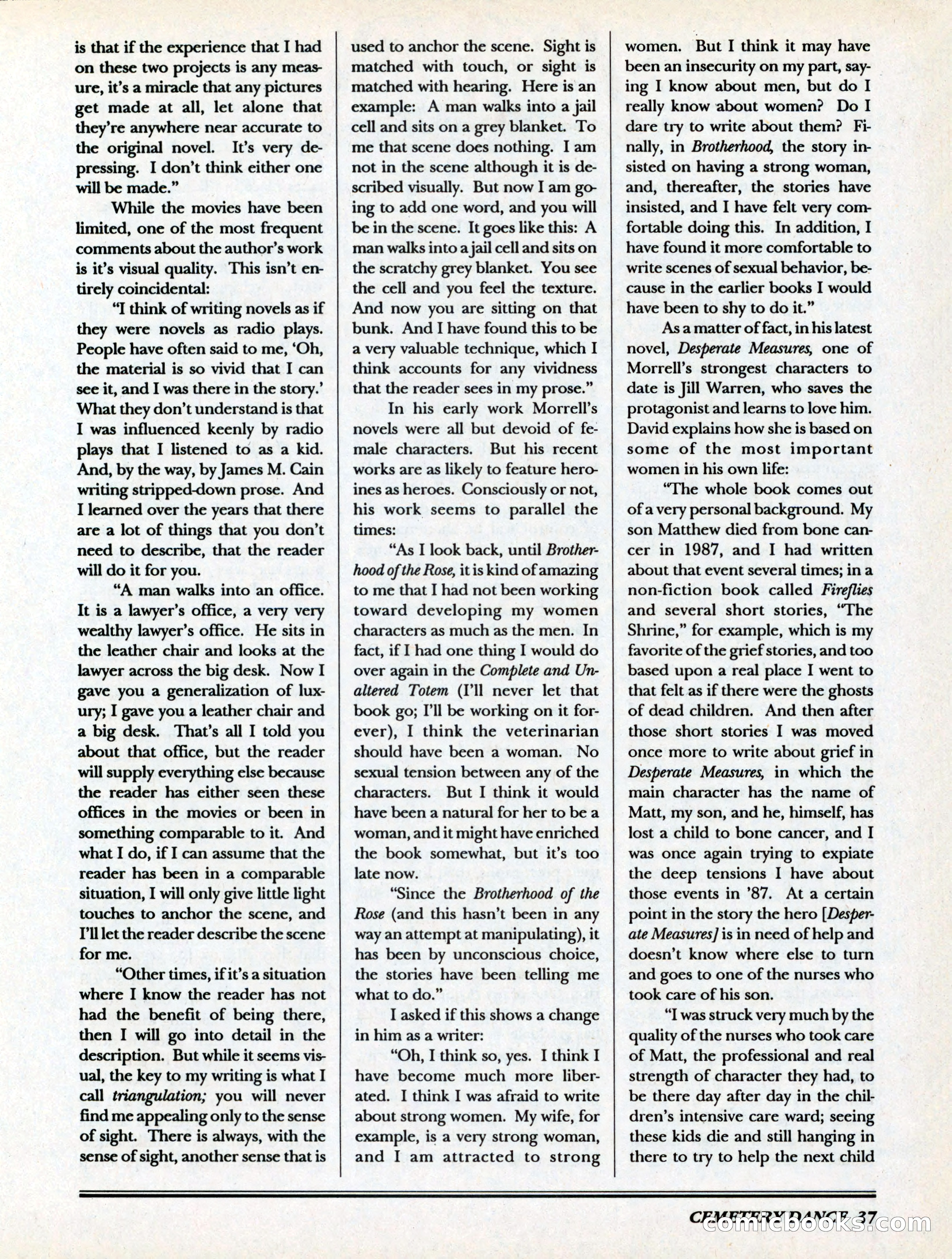 Cemetery Dance, Volume 6, Issue 4 — page 39 of 148