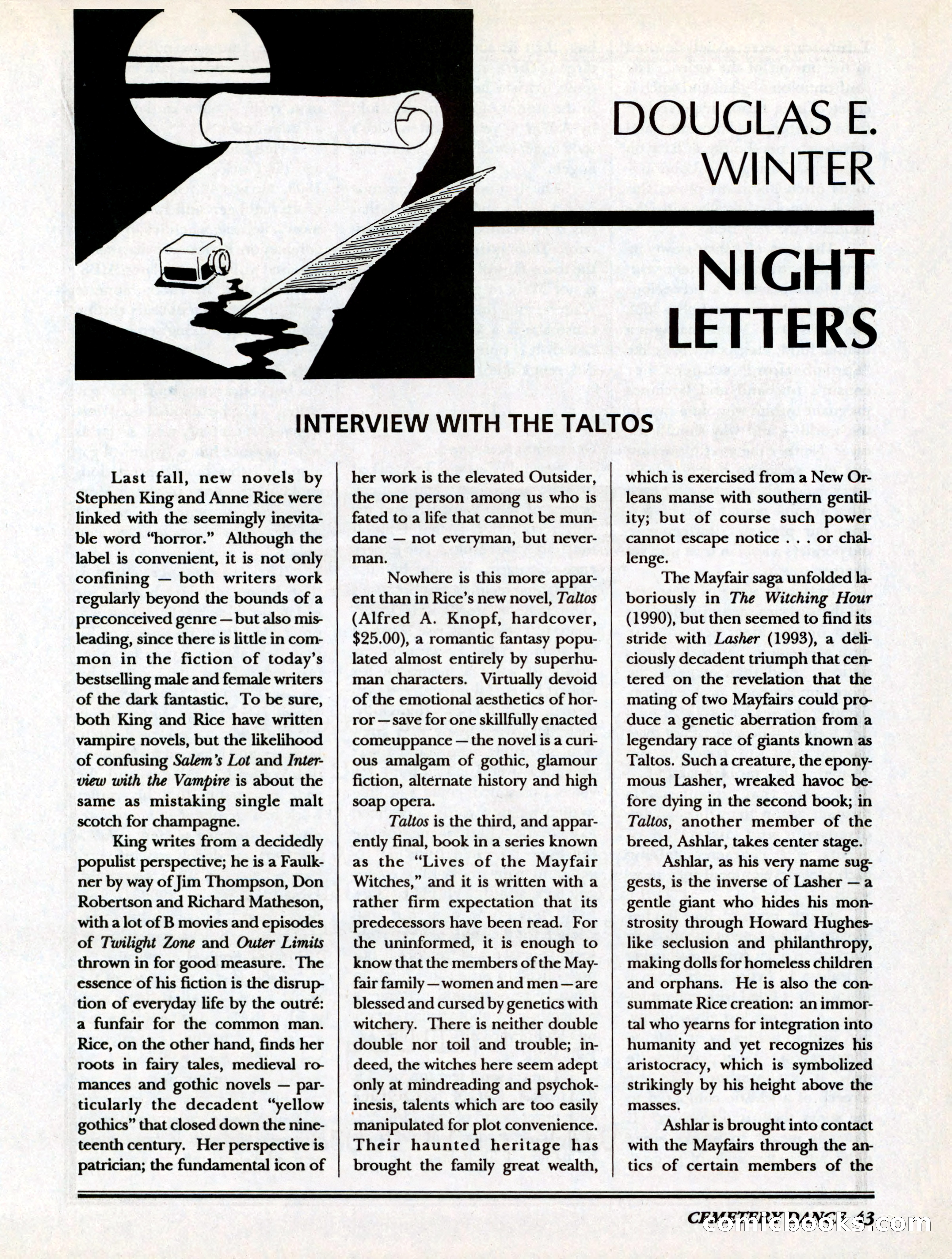 Cemetery Dance, Volume 6, Issue 4 — page 45 of 148