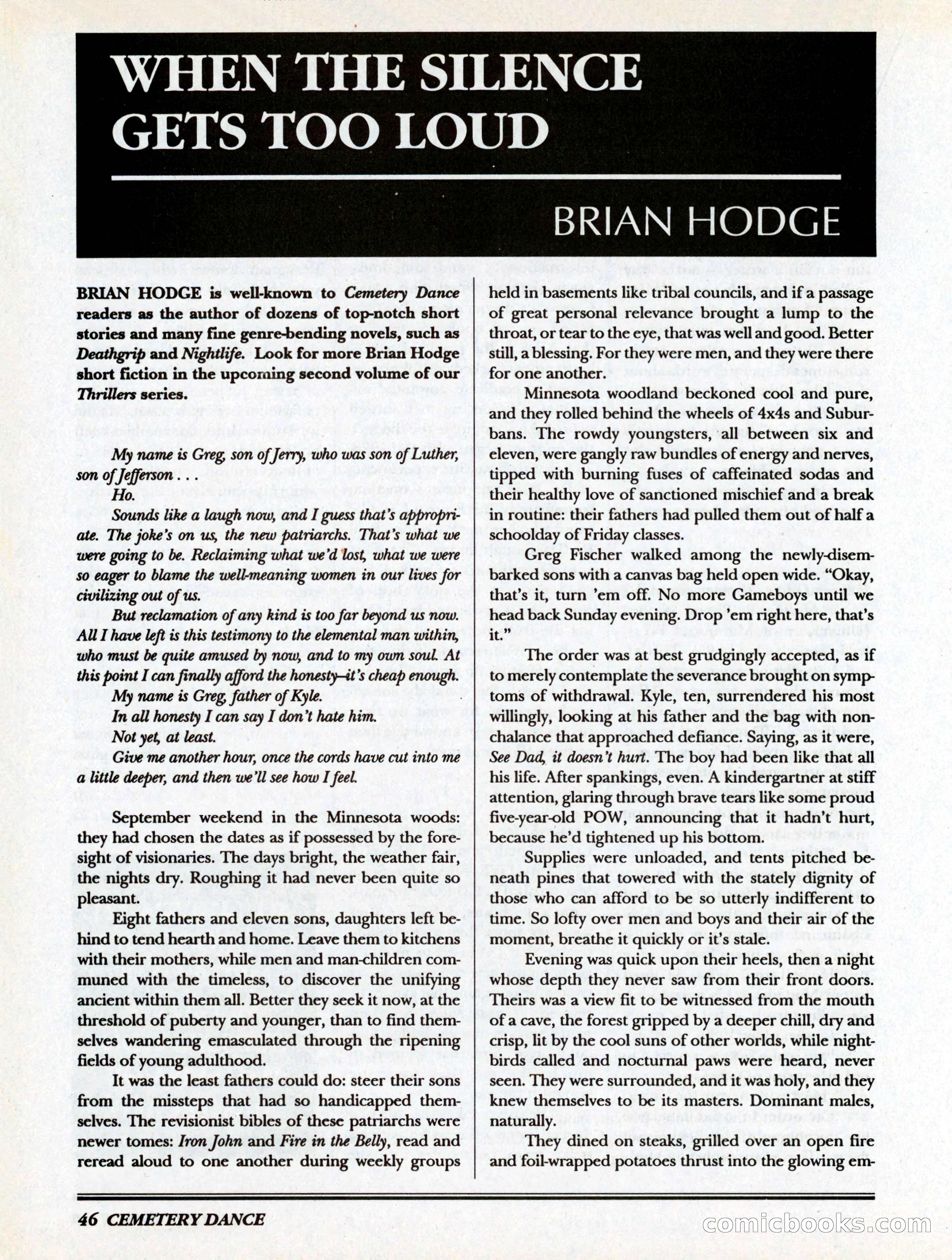 Cemetery Dance, Volume 6, Issue 4 — page 48 of 148