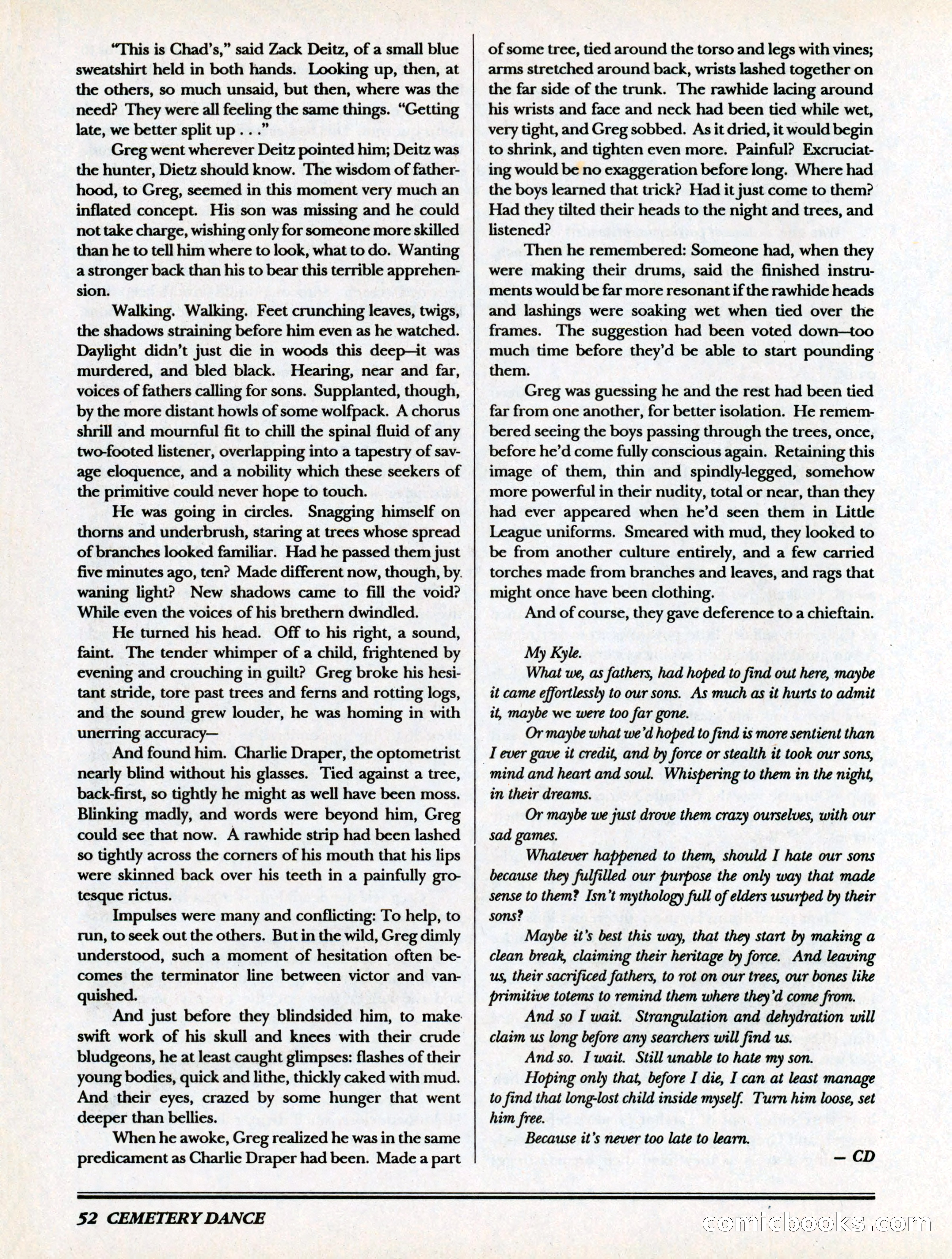 Cemetery Dance, Volume 6, Issue 4 — page 54 of 148