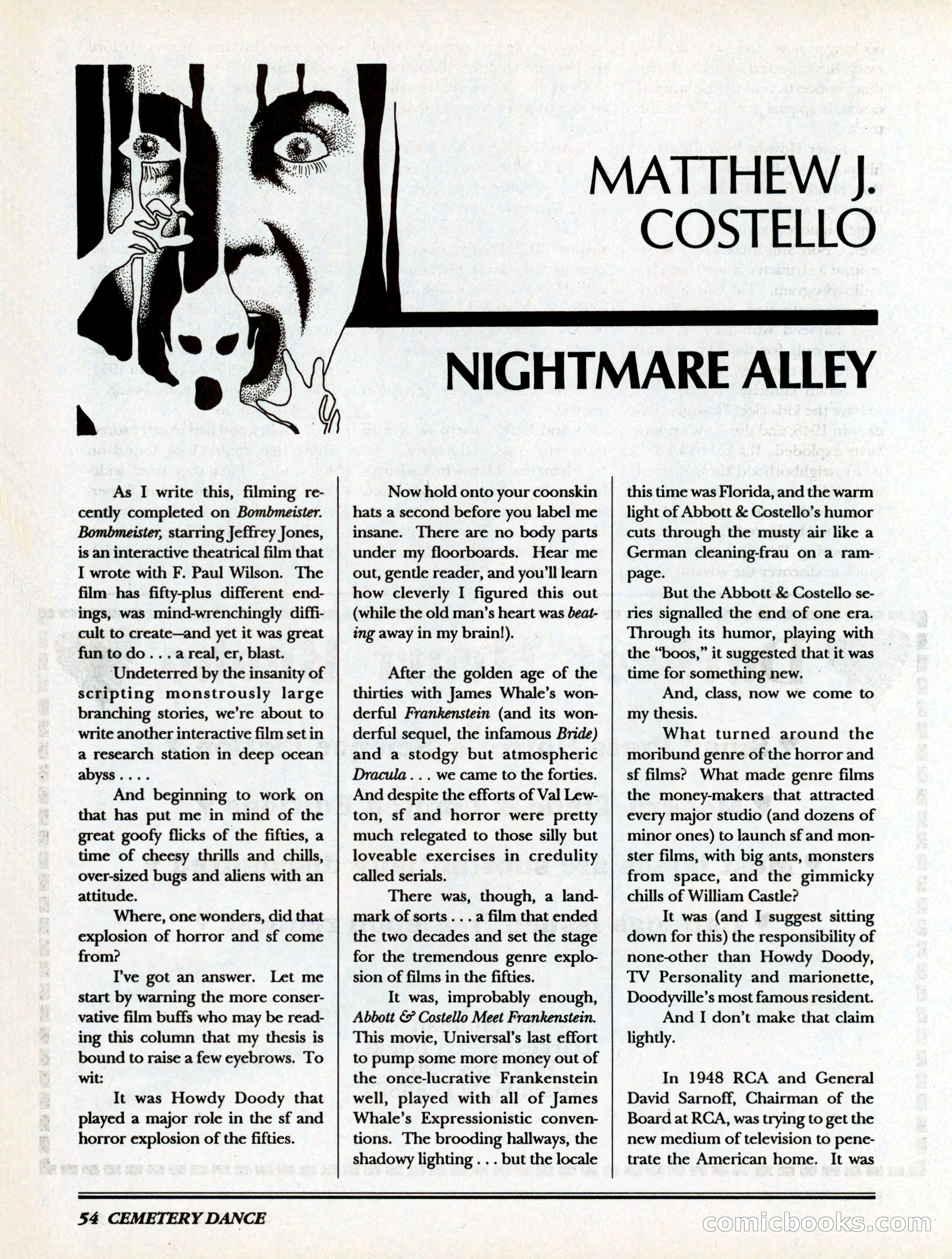 Cemetery Dance, Volume 6, Issue 4 — page 56 of 148