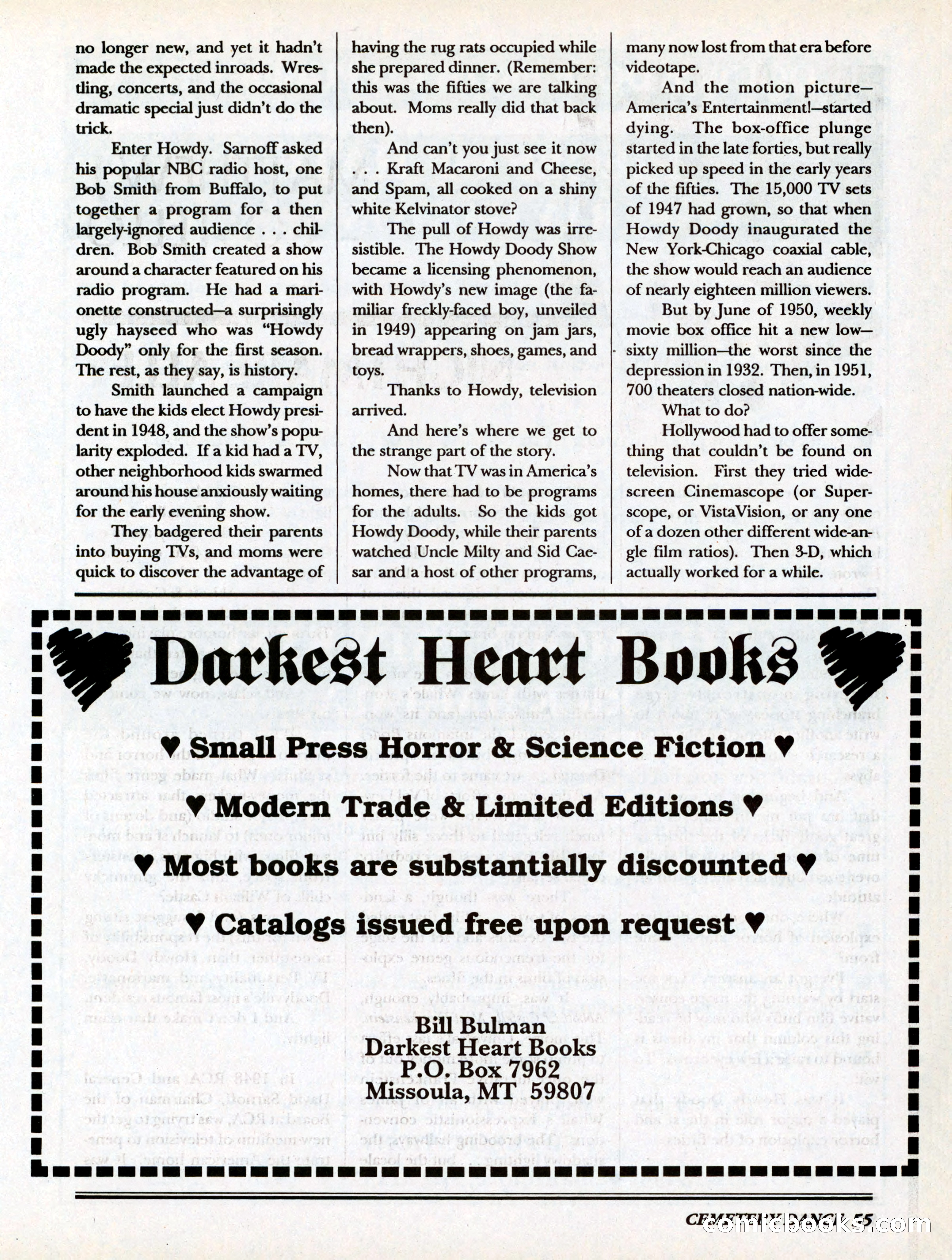 Cemetery Dance, Volume 6, Issue 4 — page 57 of 148