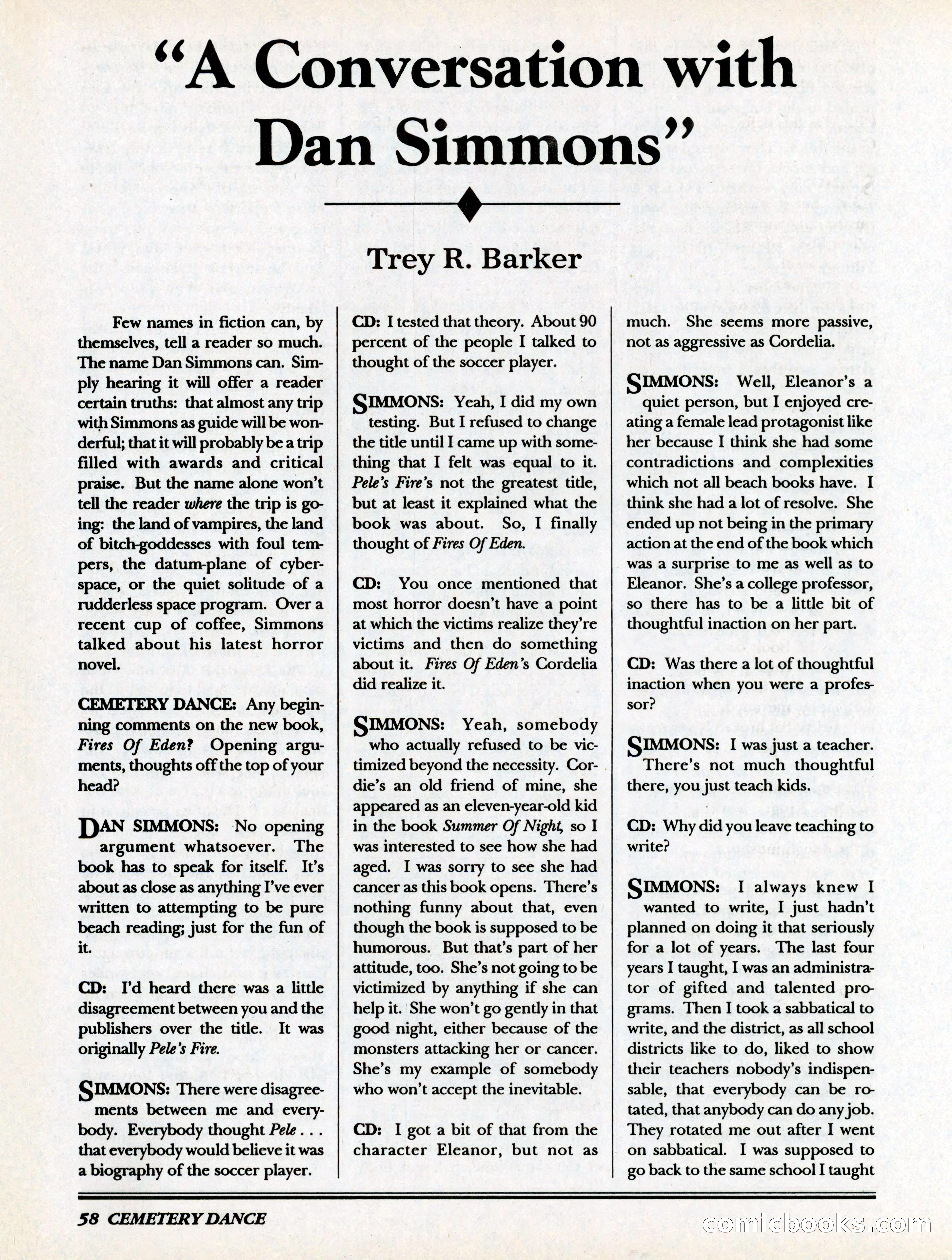 Cemetery Dance, Volume 6, Issue 4 — page 60 of 148