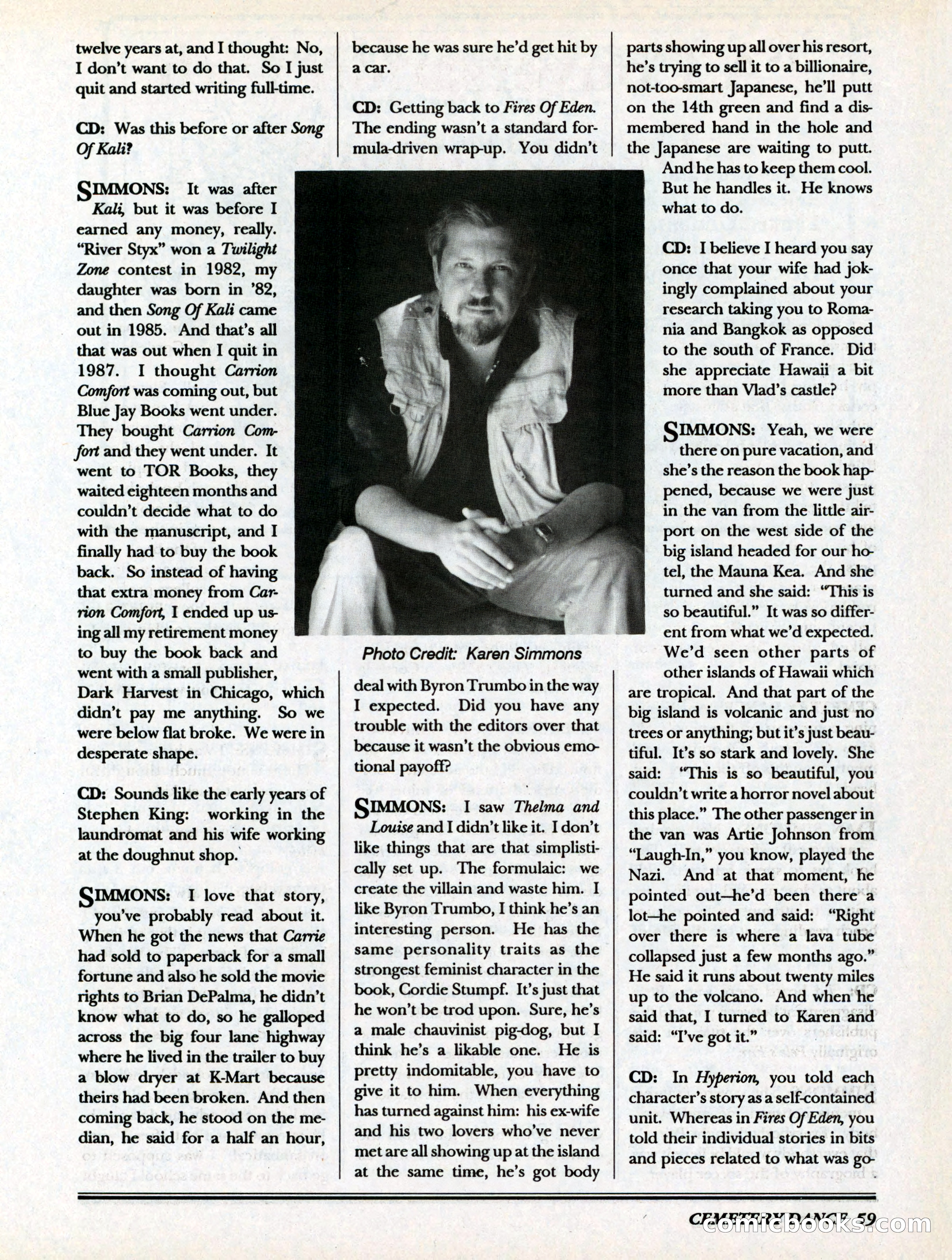 Cemetery Dance, Volume 6, Issue 4 — page 61 of 148