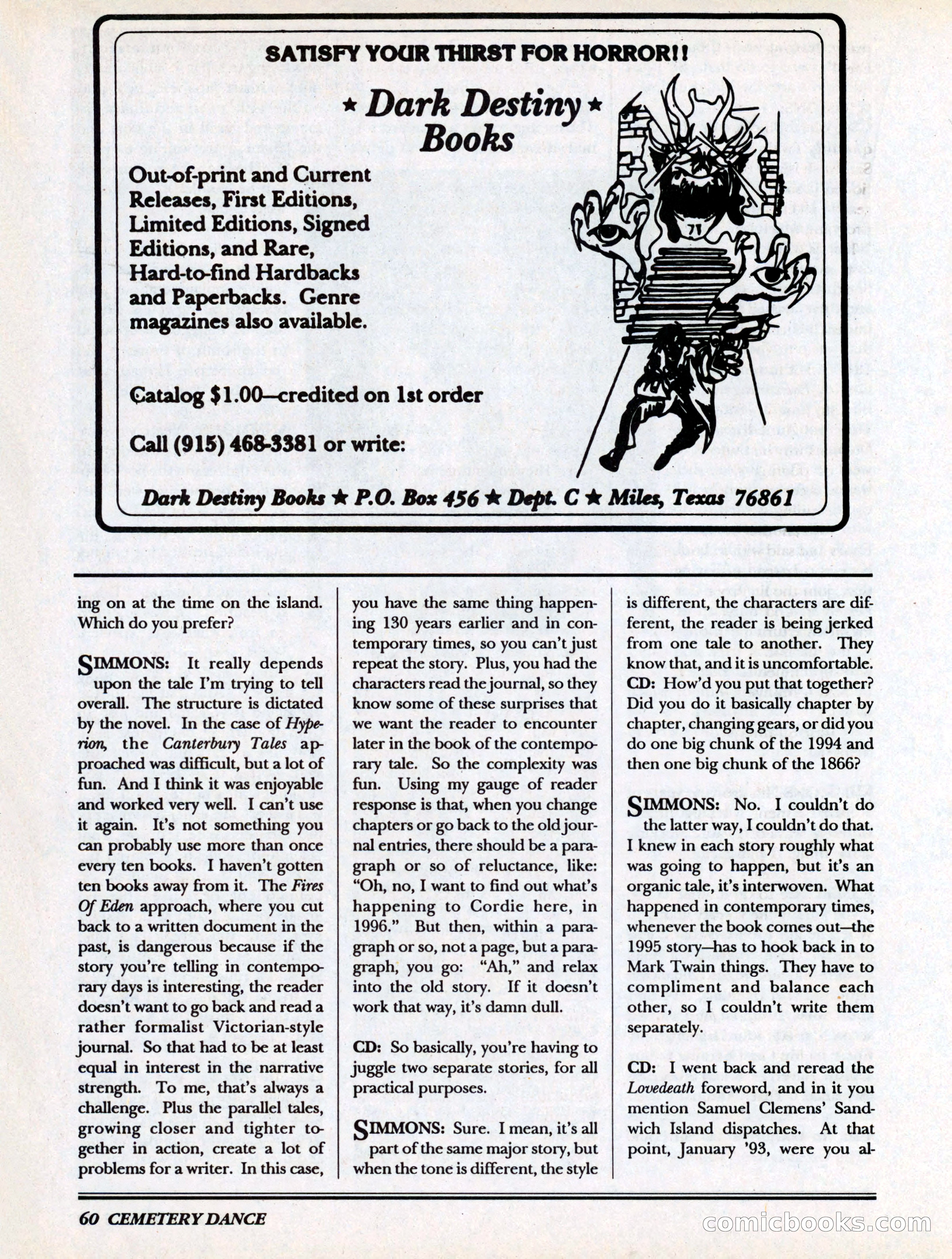Cemetery Dance, Volume 6, Issue 4 — page 62 of 148