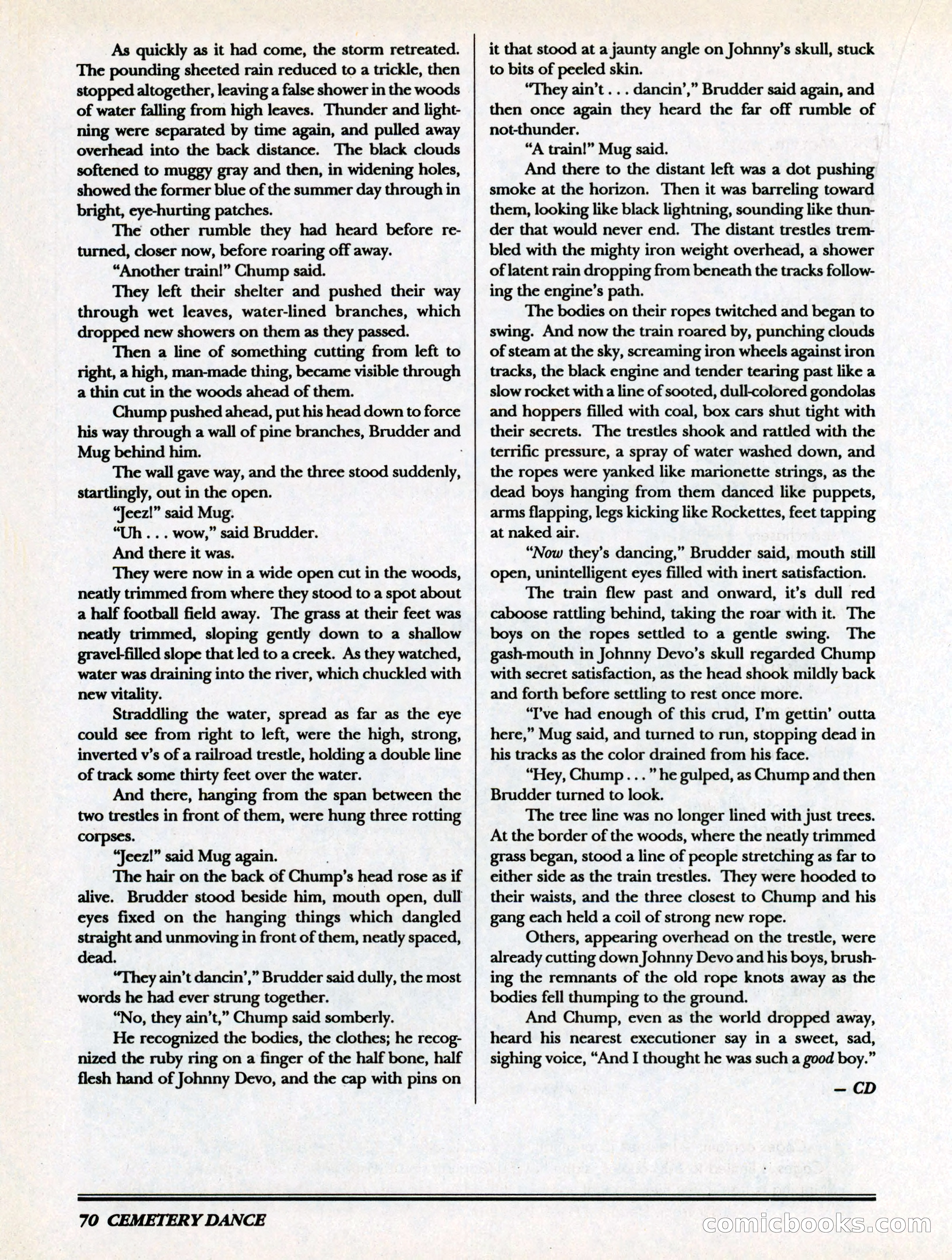 Cemetery Dance, Volume 6, Issue 4 — page 72 of 148