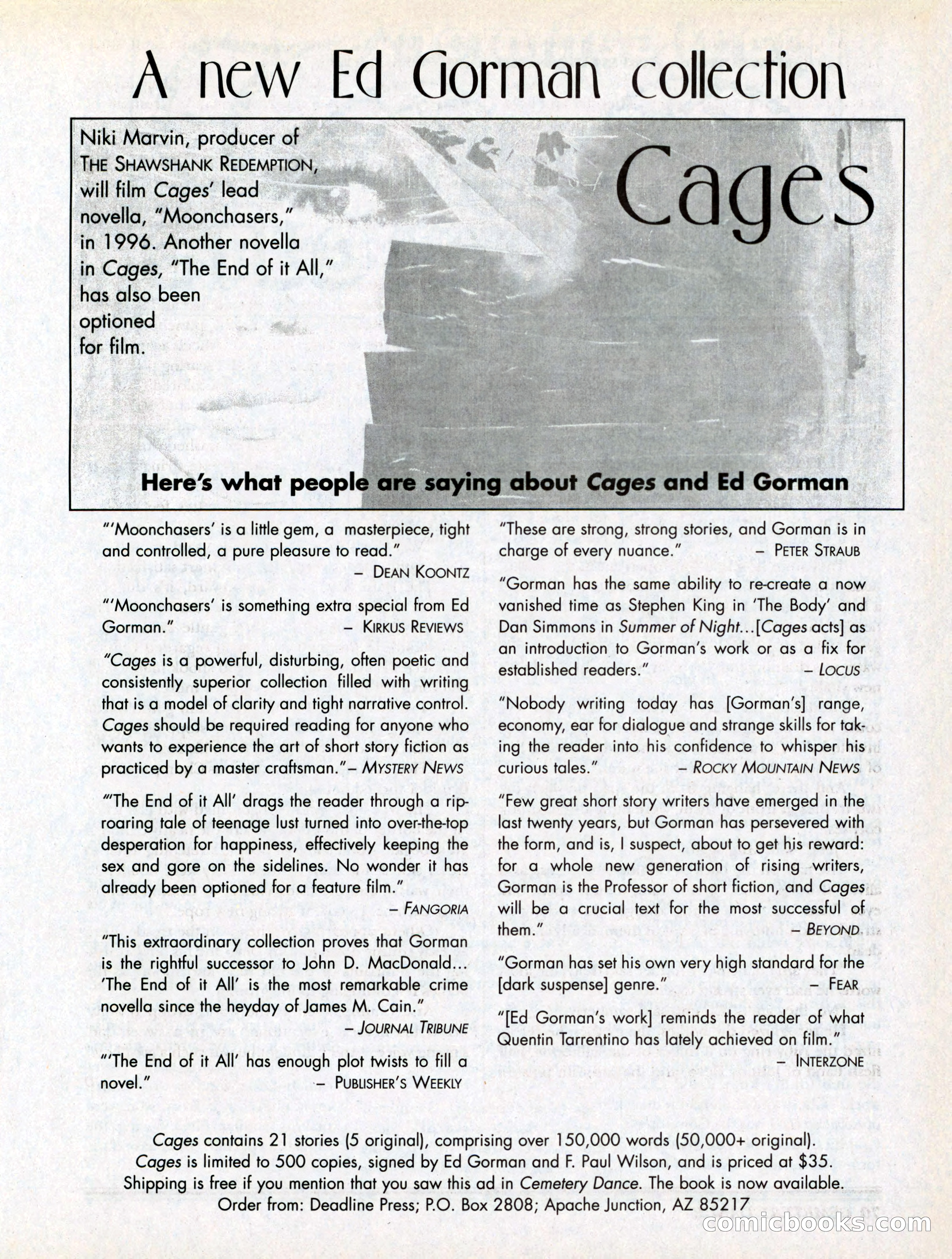 Cemetery Dance, Volume 6, Issue 4 — page 73 of 148