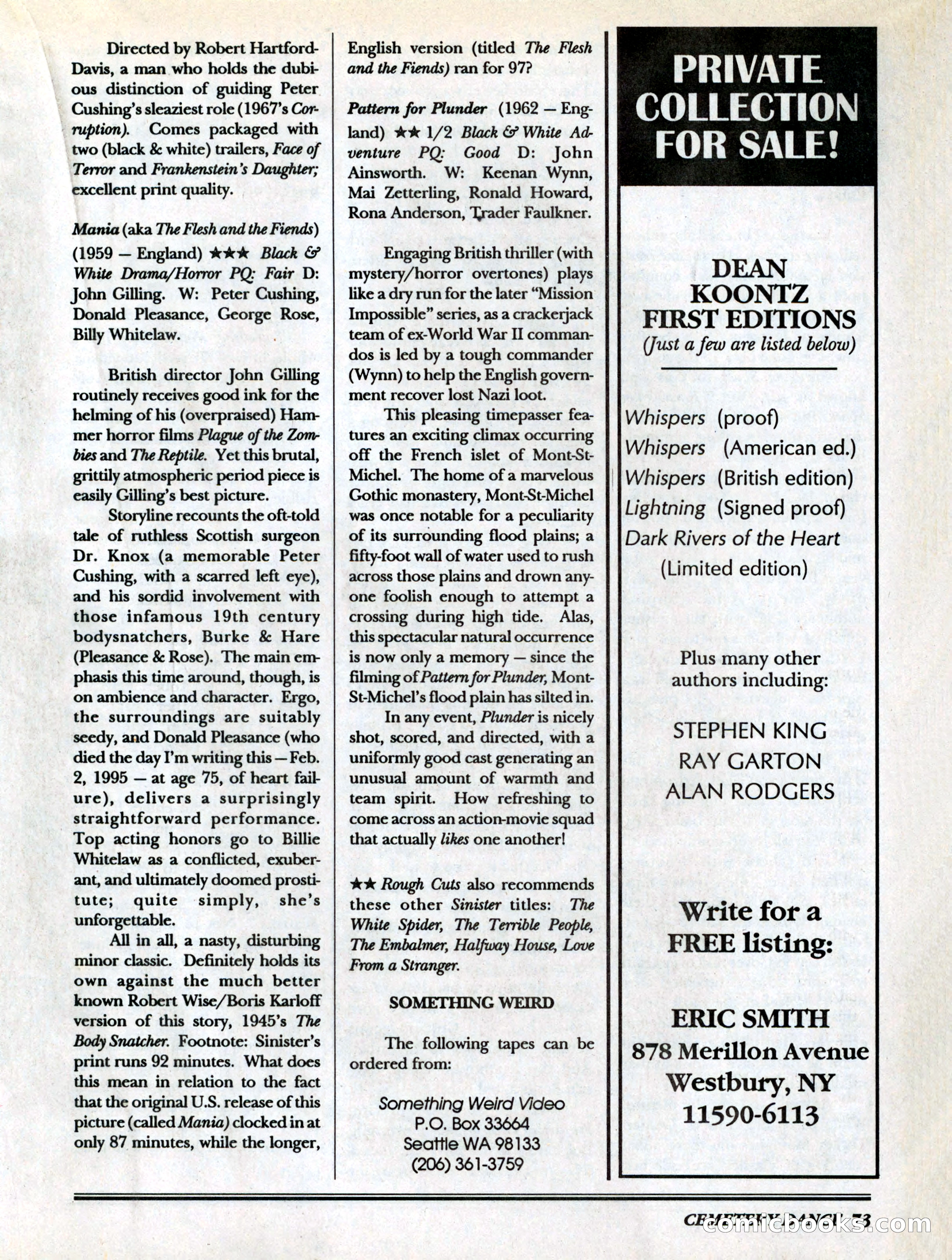 Cemetery Dance, Volume 6, Issue 4 — page 75 of 148