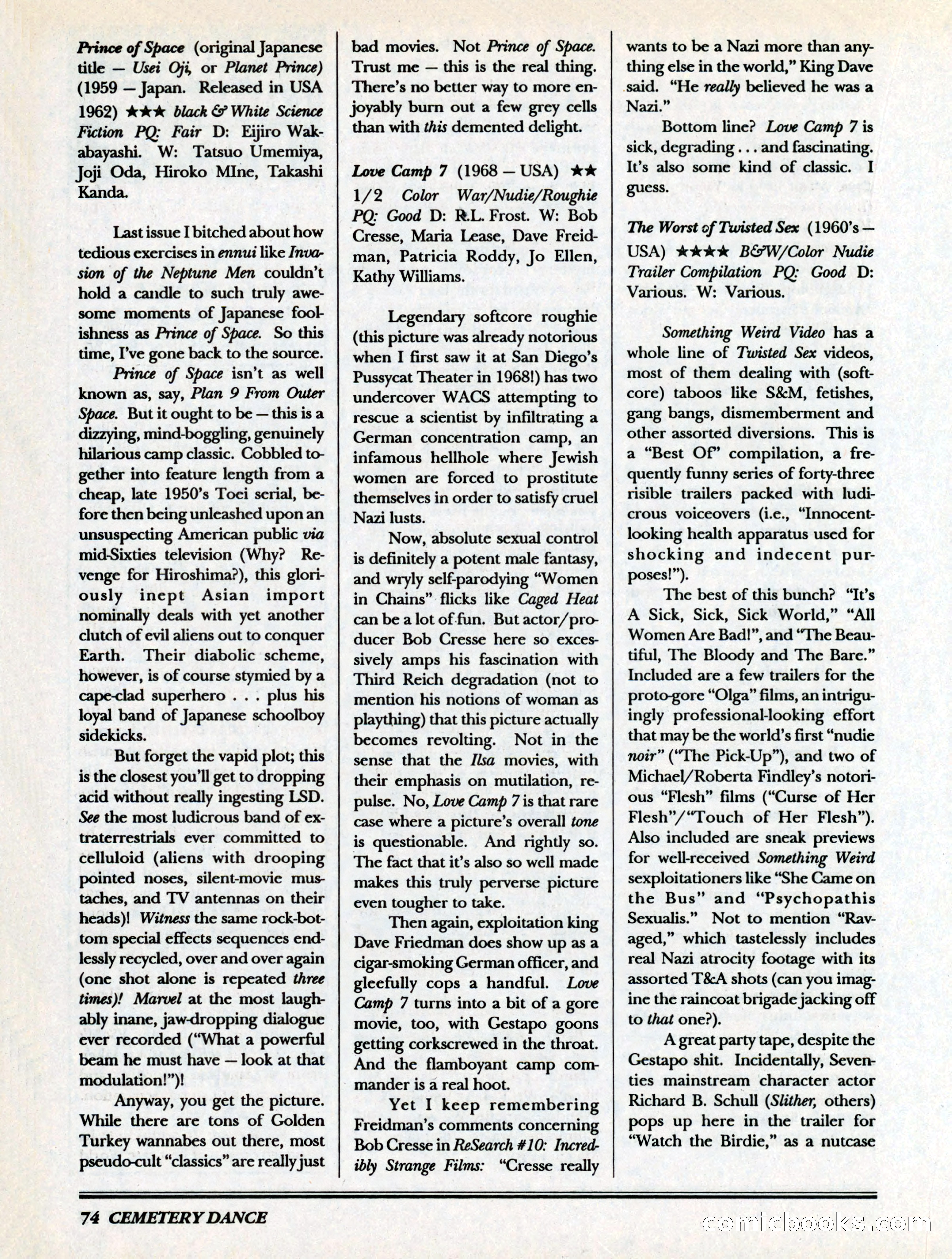 Cemetery Dance, Volume 6, Issue 4 — page 76 of 148