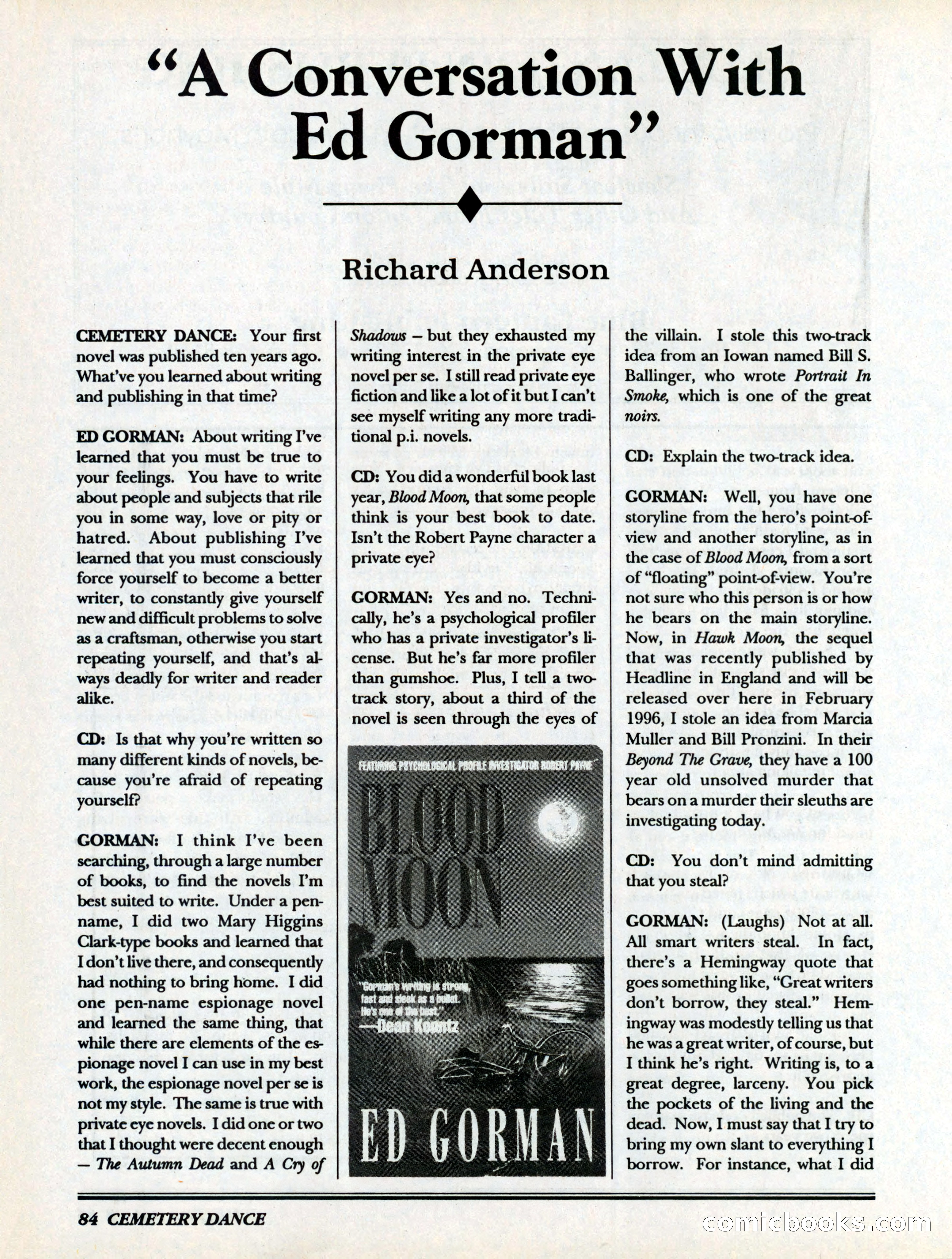 Cemetery Dance, Volume 6, Issue 4 — page 86 of 148