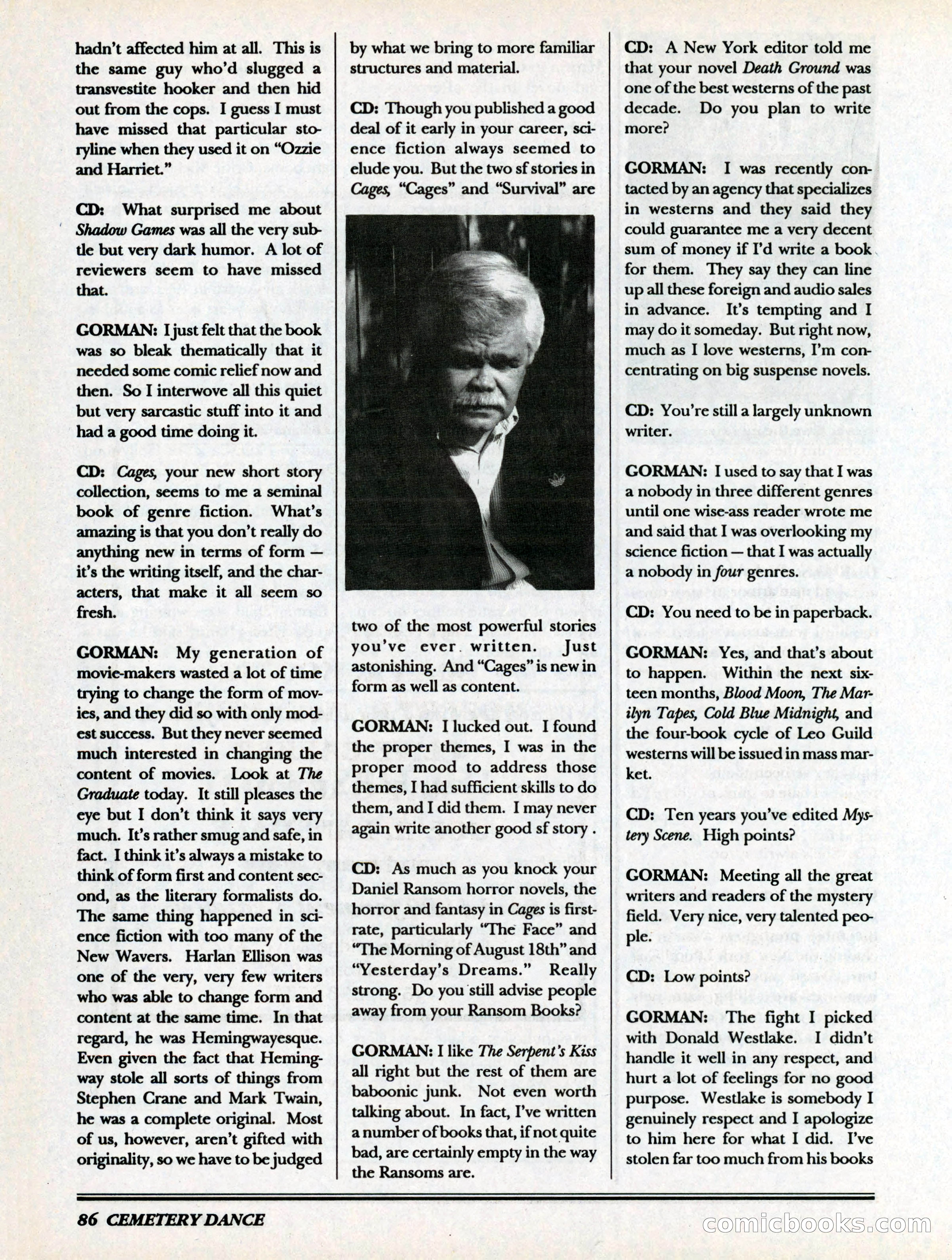 Cemetery Dance, Volume 6, Issue 4 — page 88 of 148