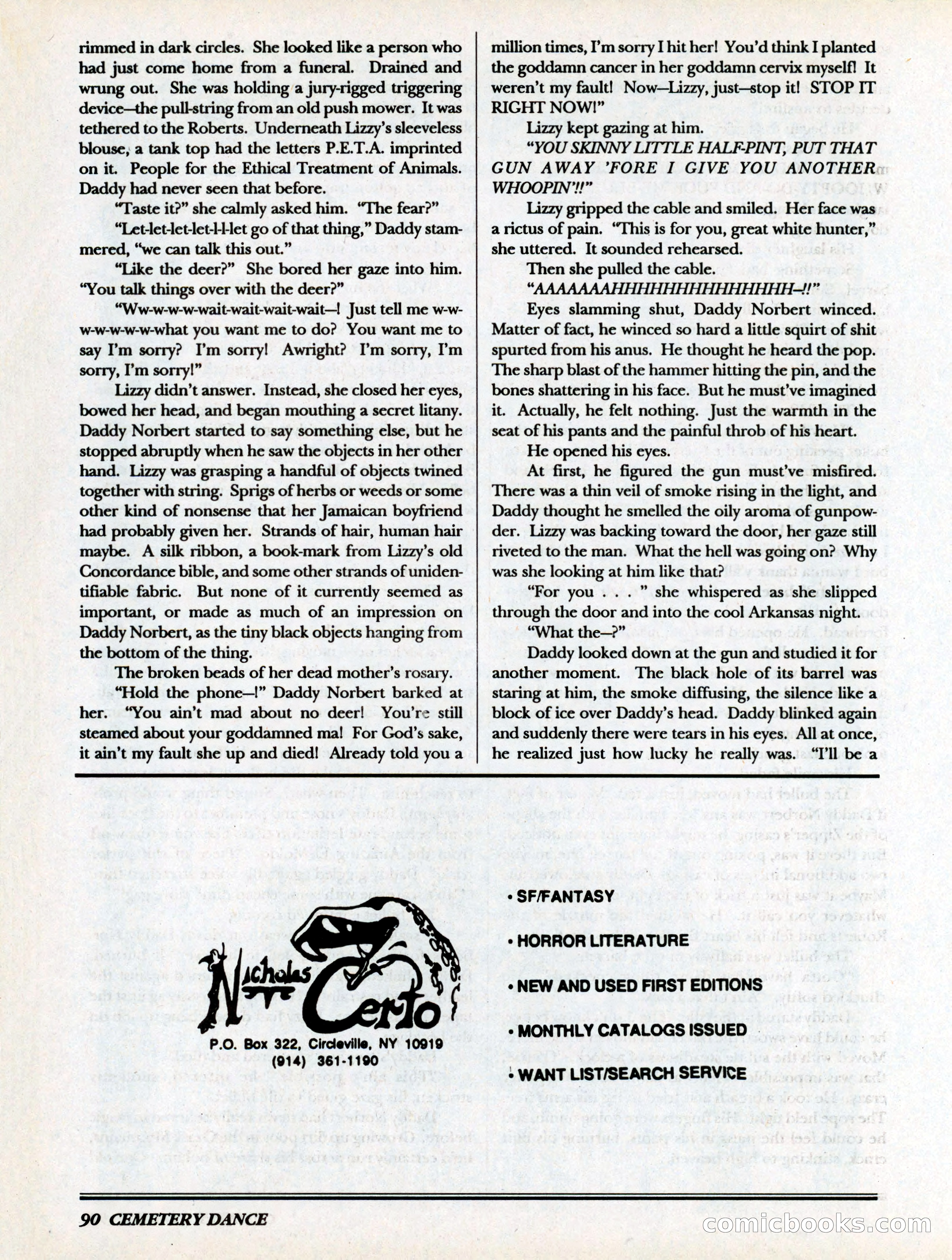 Cemetery Dance, Volume 6, Issue 4 — page 92 of 148