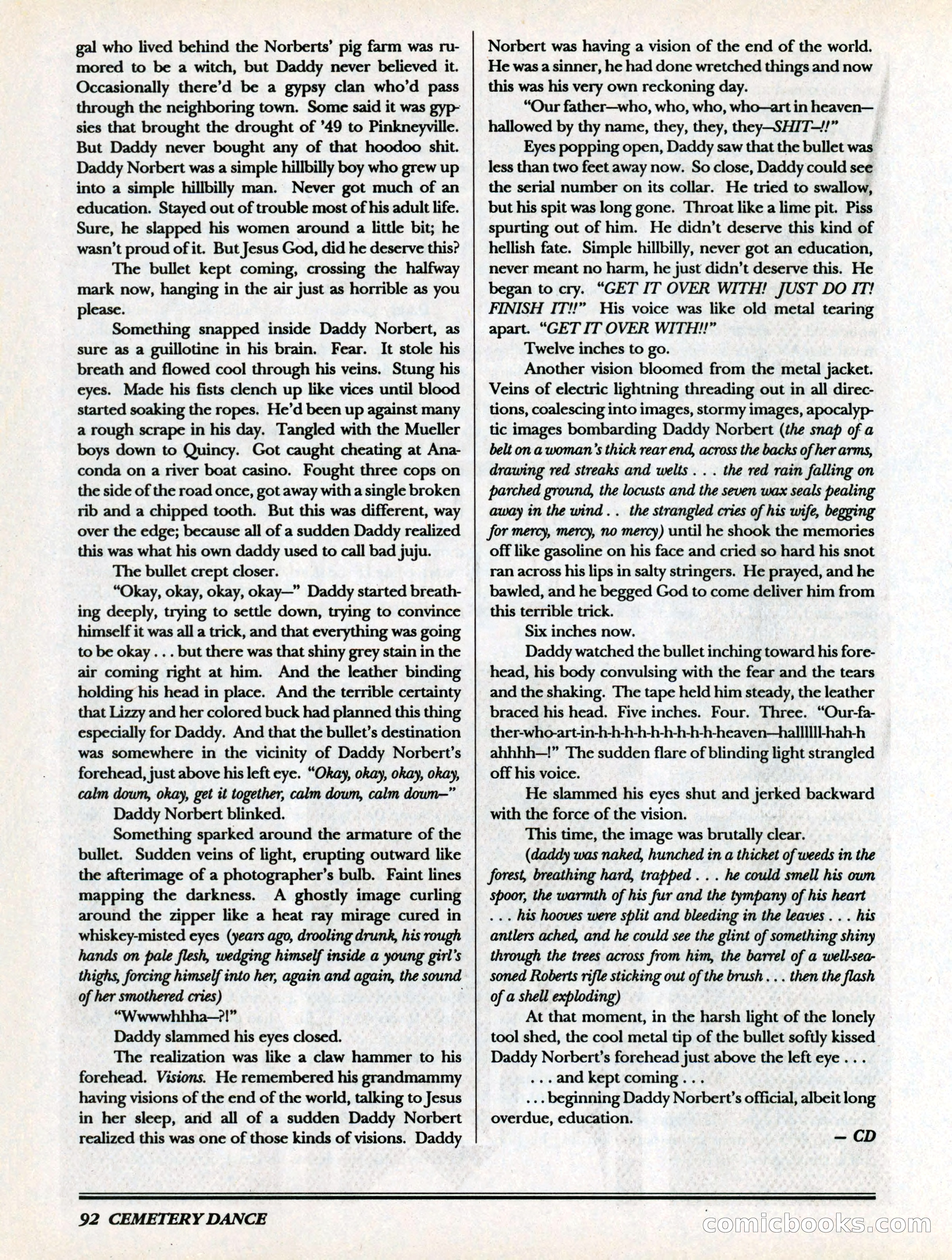 Cemetery Dance, Volume 6, Issue 4 — page 94 of 148