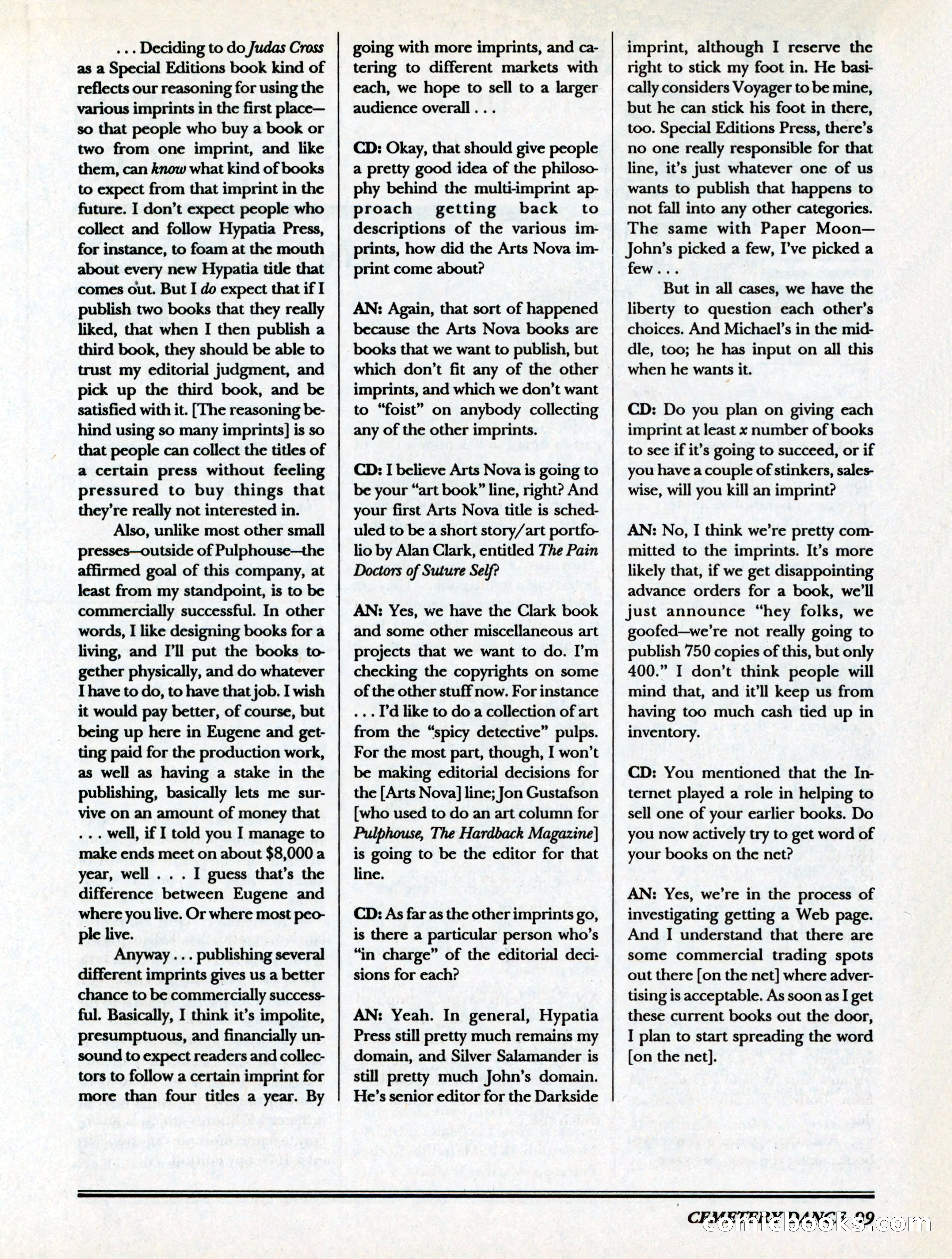 Cemetery Dance, Volume 6, Issue 4 — page 101 of 148
