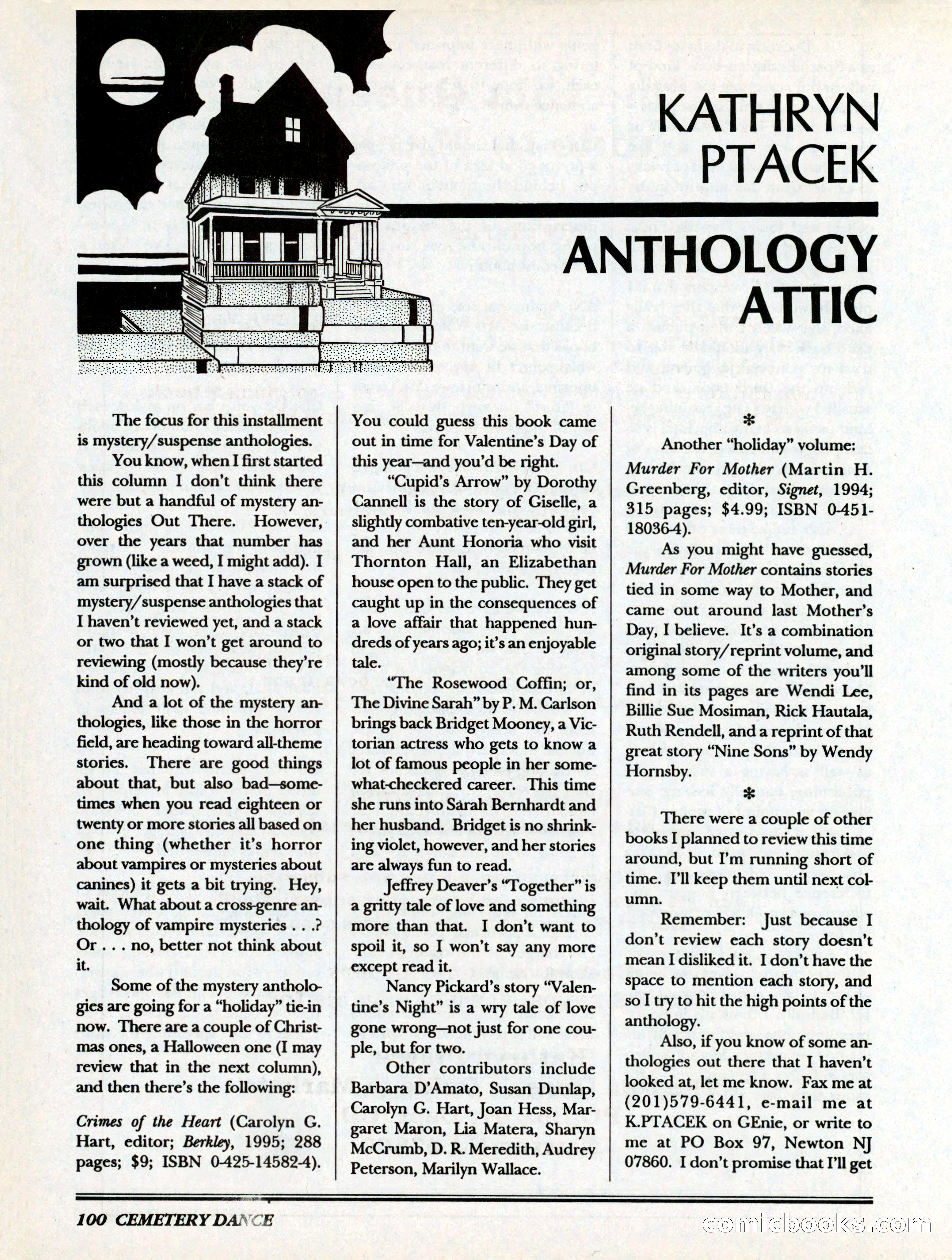 Cemetery Dance, Volume 6, Issue 4 — page 102 of 148