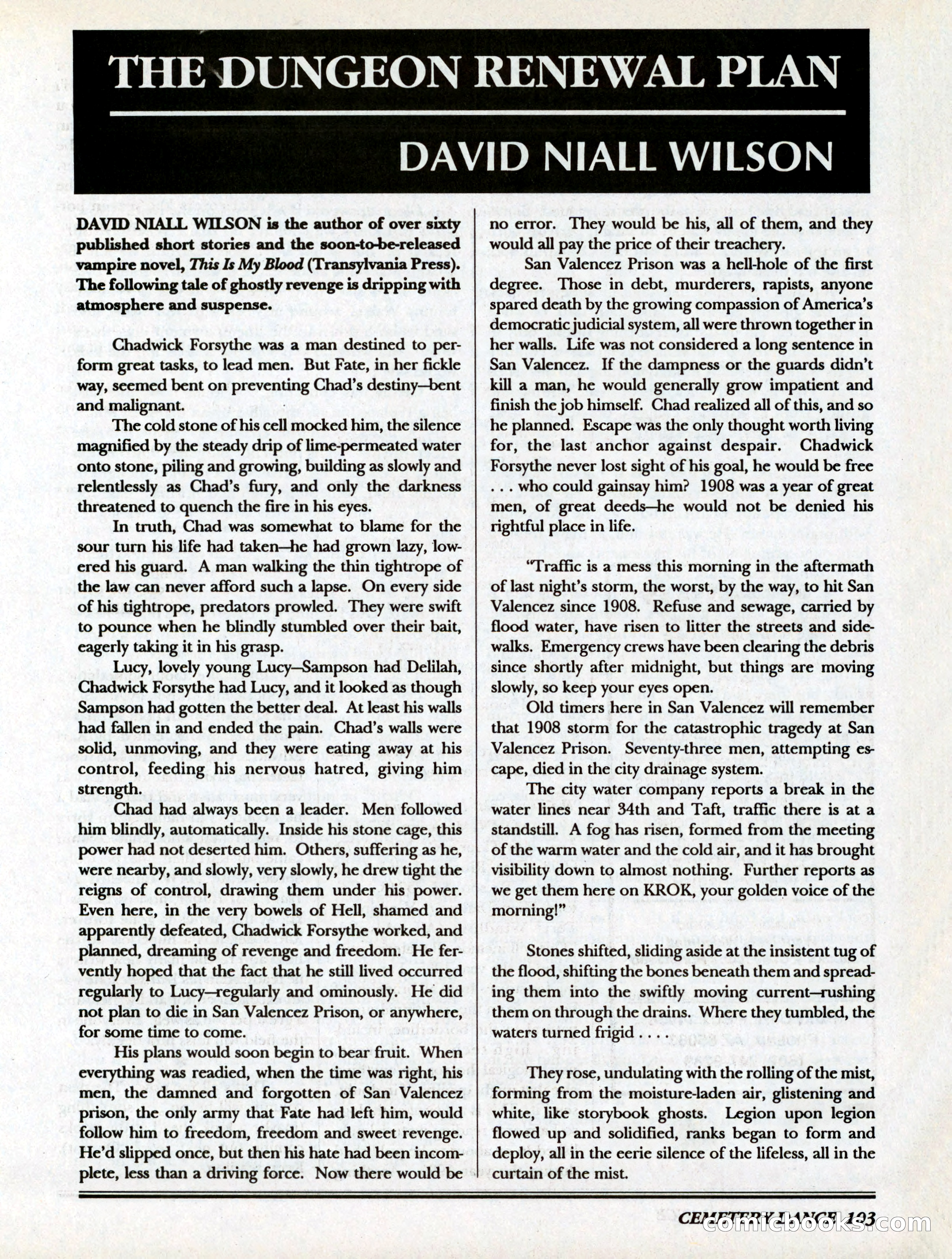 Cemetery Dance, Volume 6, Issue 4 — page 105 of 148