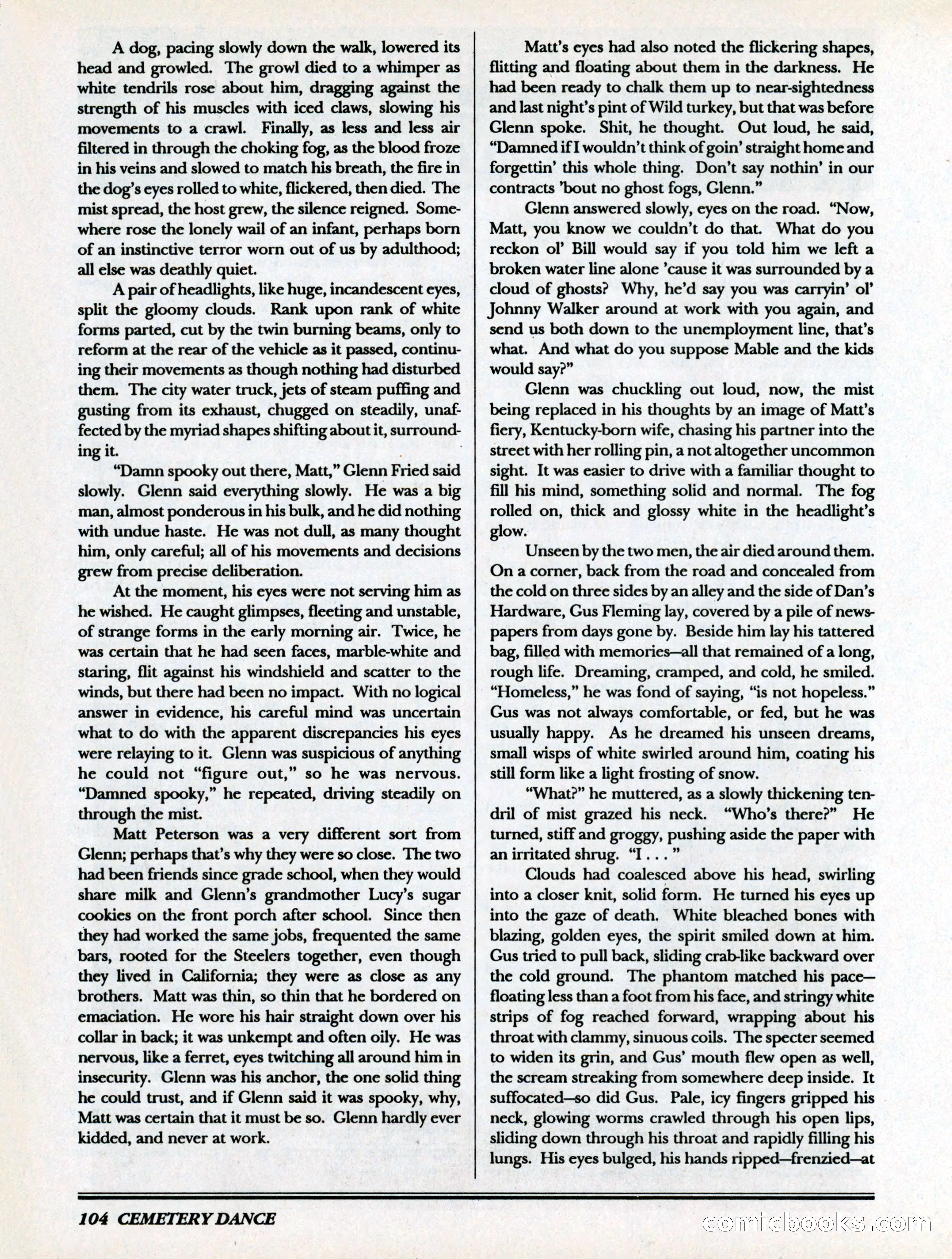 Cemetery Dance, Volume 6, Issue 4 — page 106 of 148