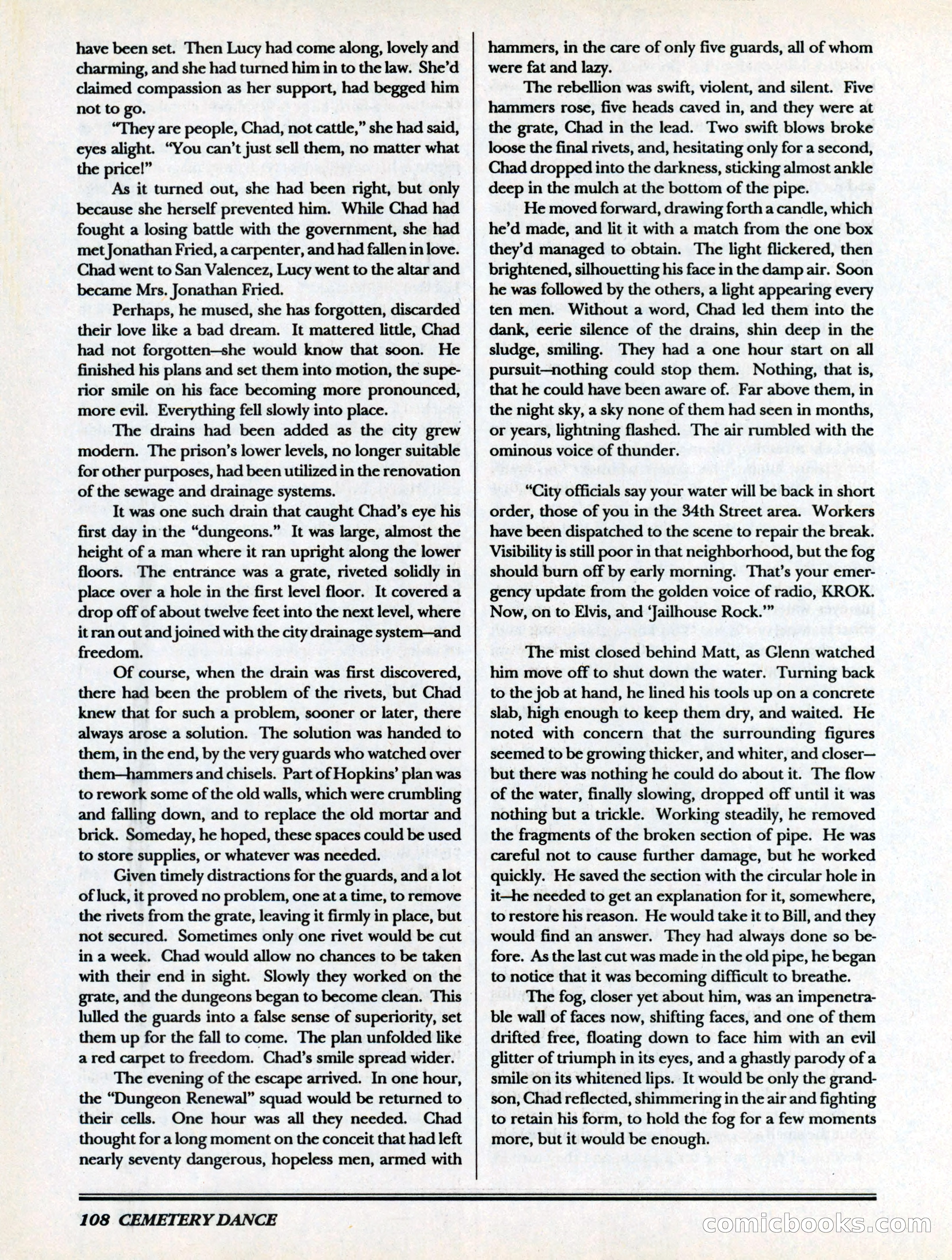 Cemetery Dance, Volume 6, Issue 4 — page 110 of 148