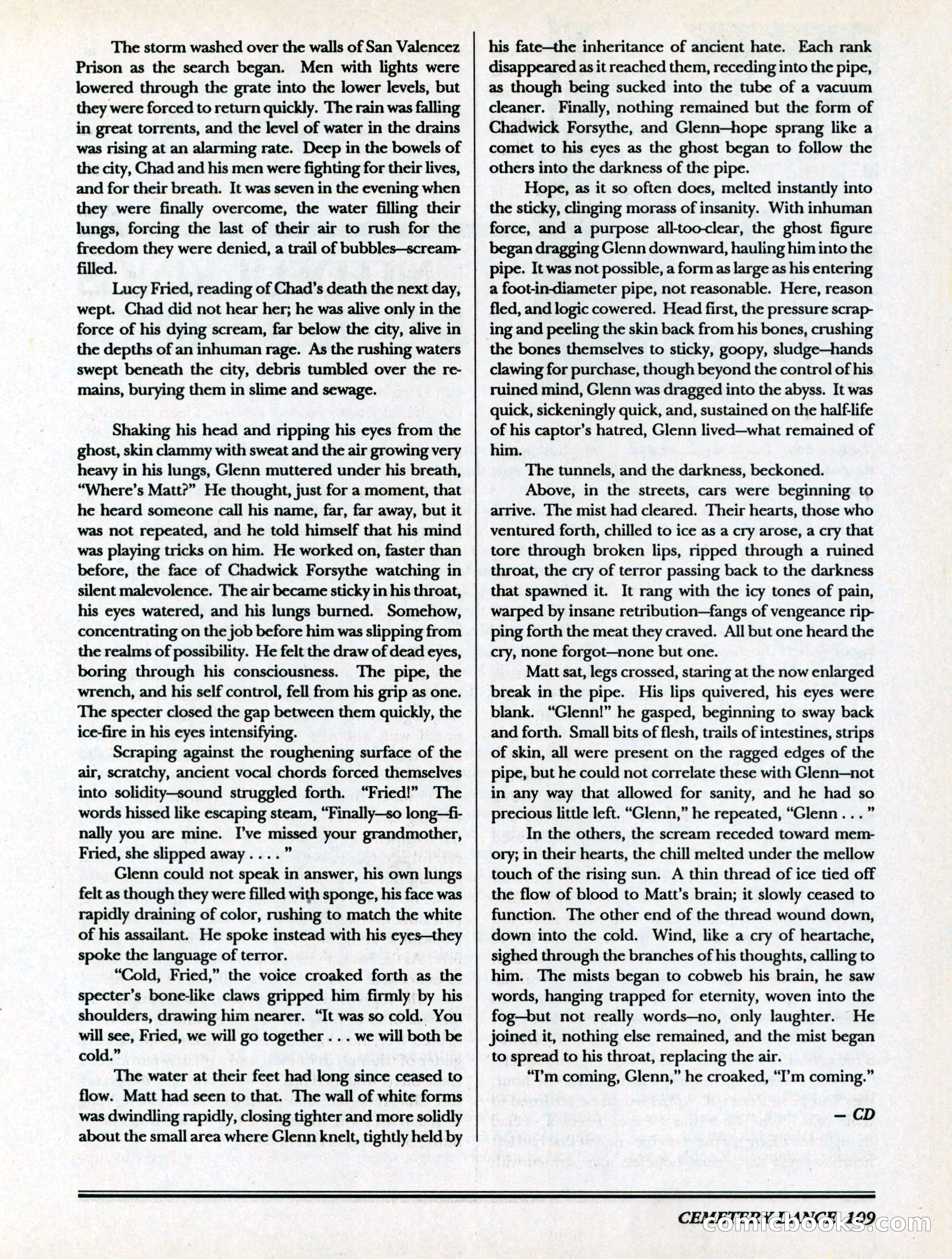 Cemetery Dance, Volume 6, Issue 4 — page 111 of 148