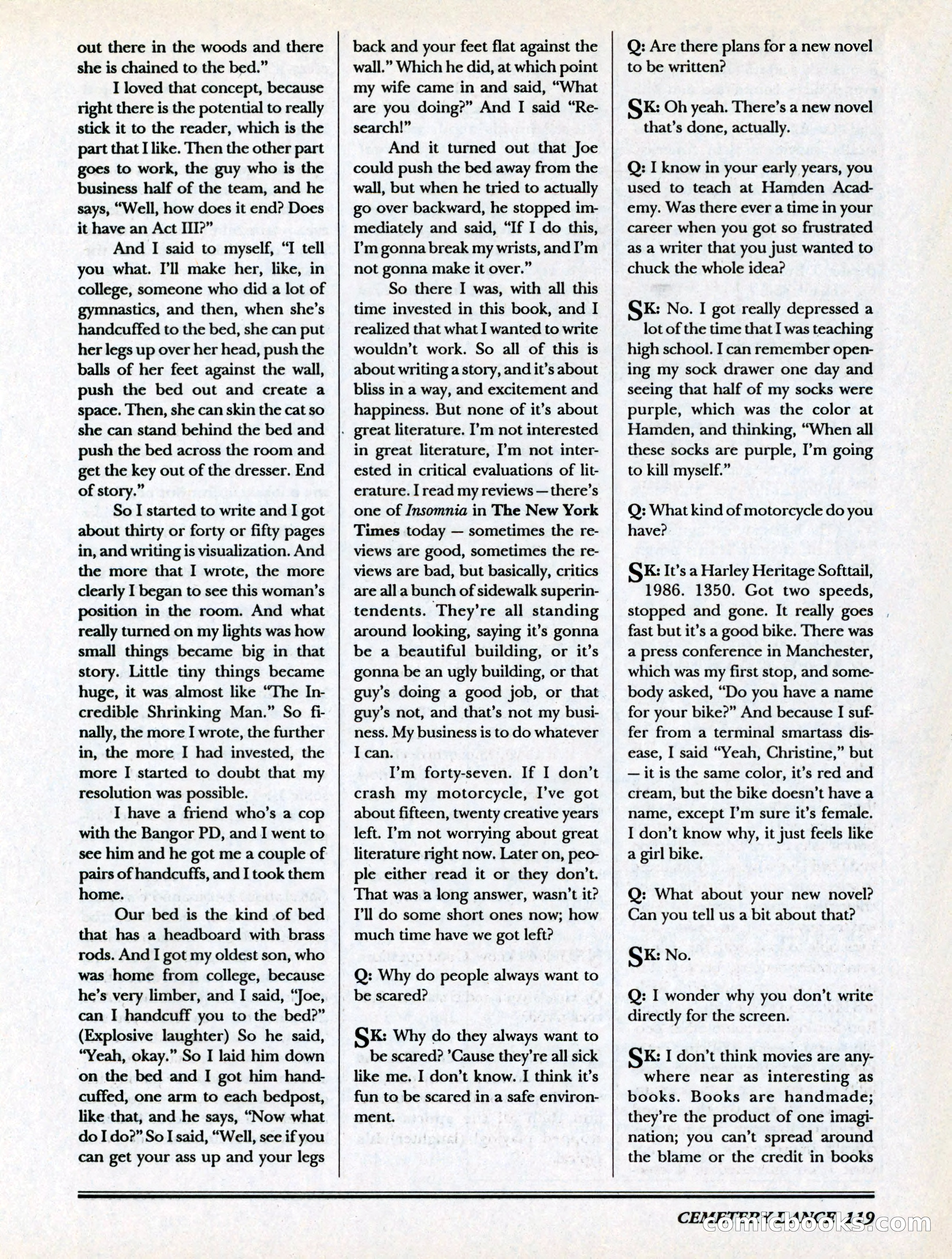 Cemetery Dance, Volume 6, Issue 4 — page 121 of 148