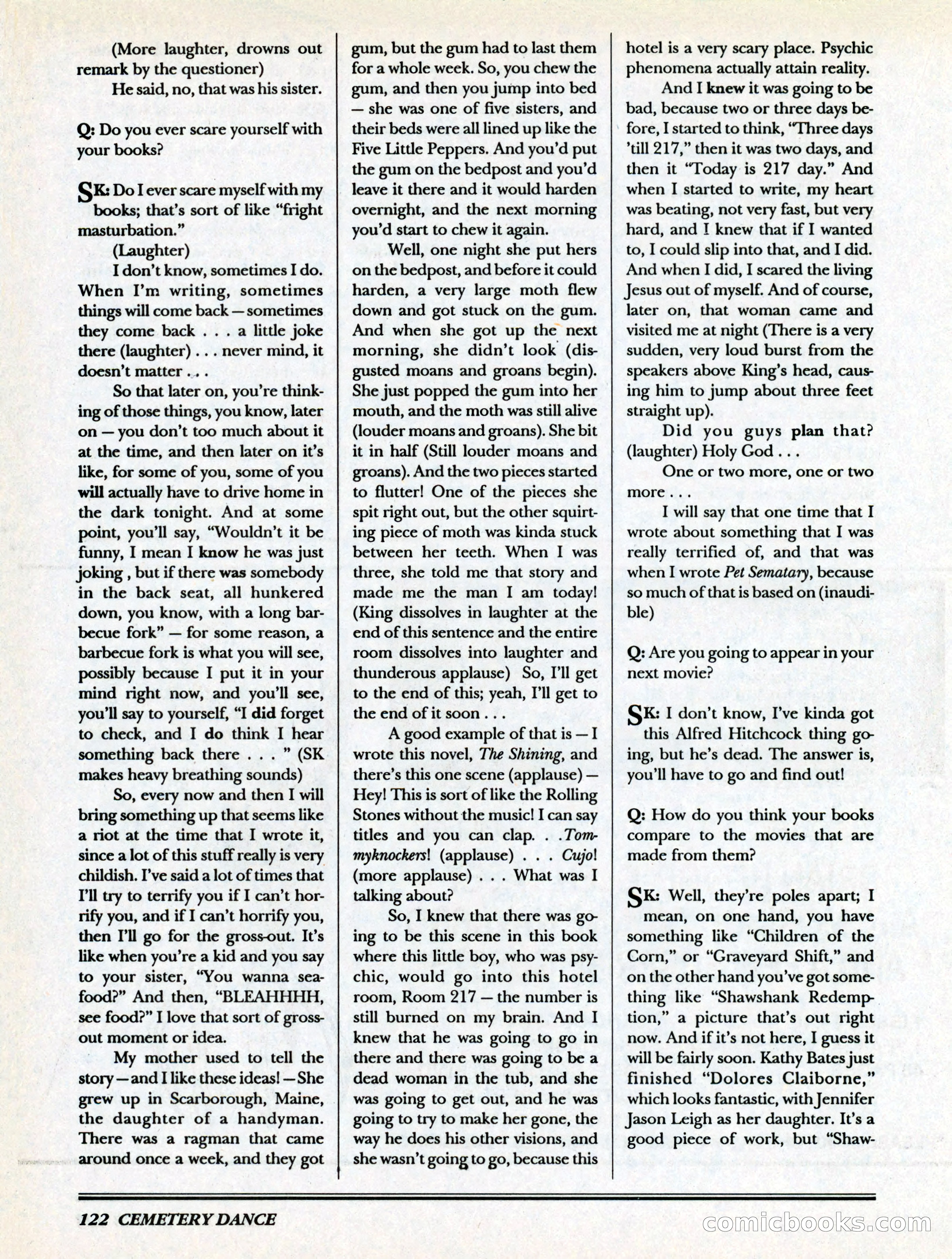 Cemetery Dance, Volume 6, Issue 4 — page 124 of 148