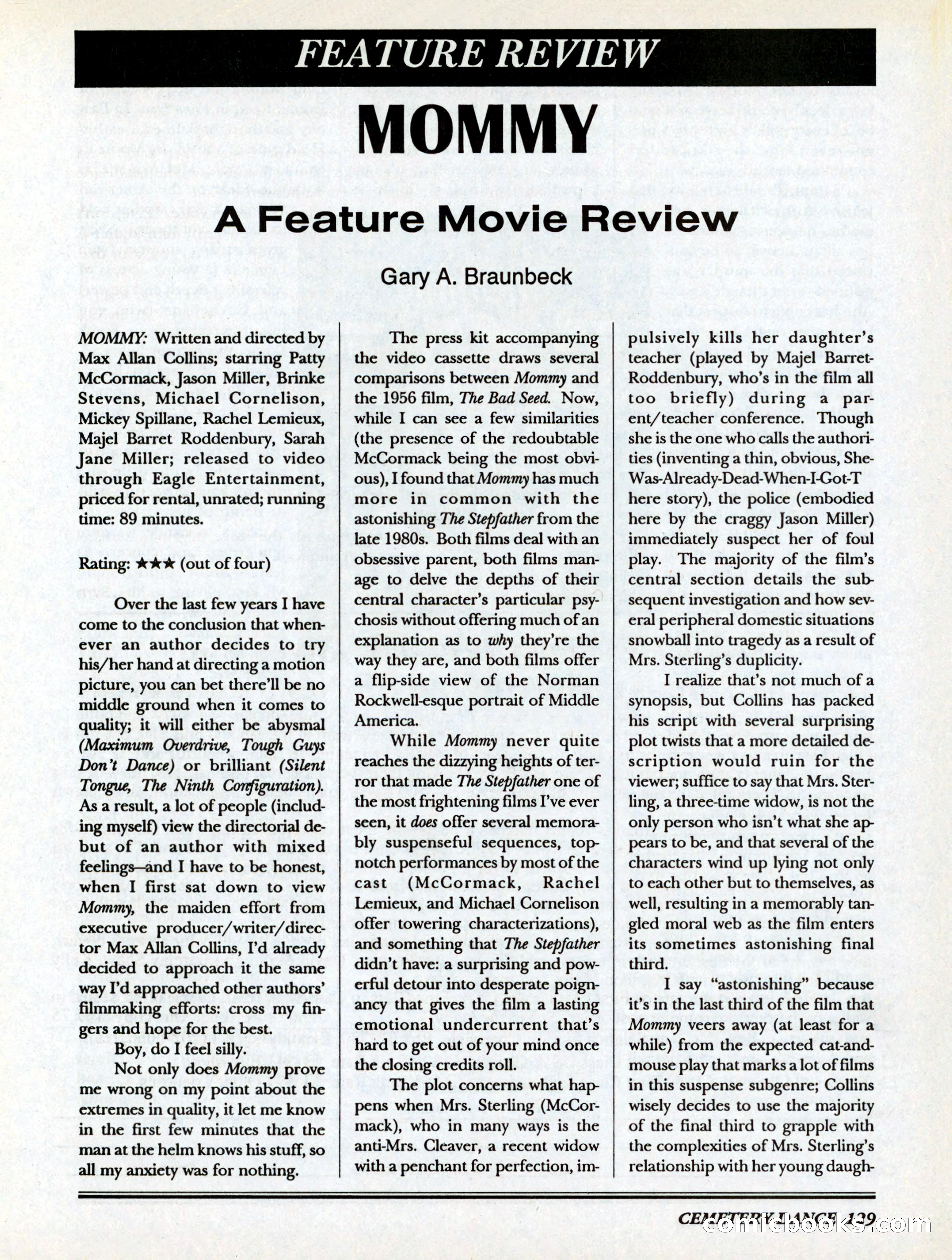 Cemetery Dance, Volume 6, Issue 4 — page 131 of 148