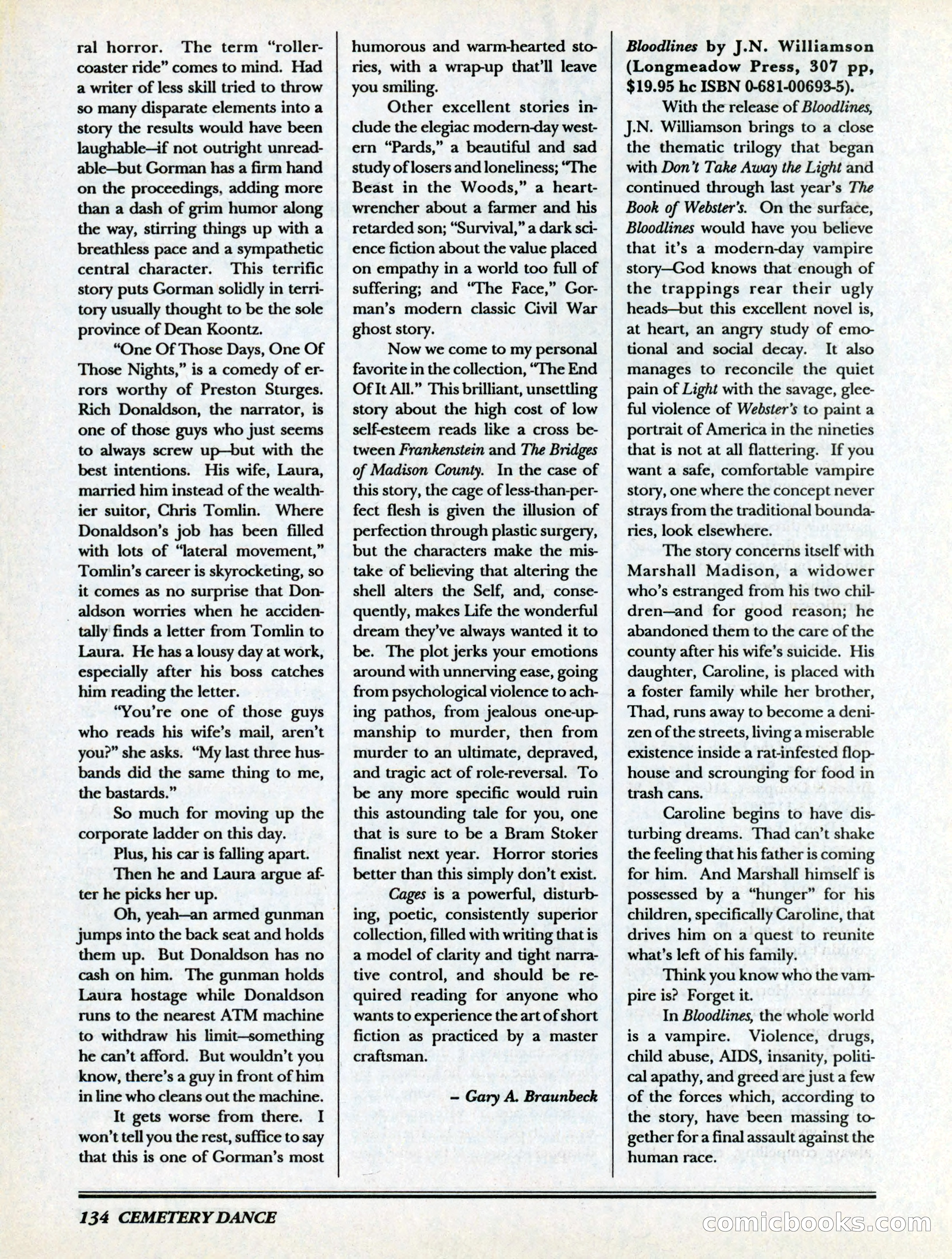 Cemetery Dance, Volume 6, Issue 4 — page 136 of 148