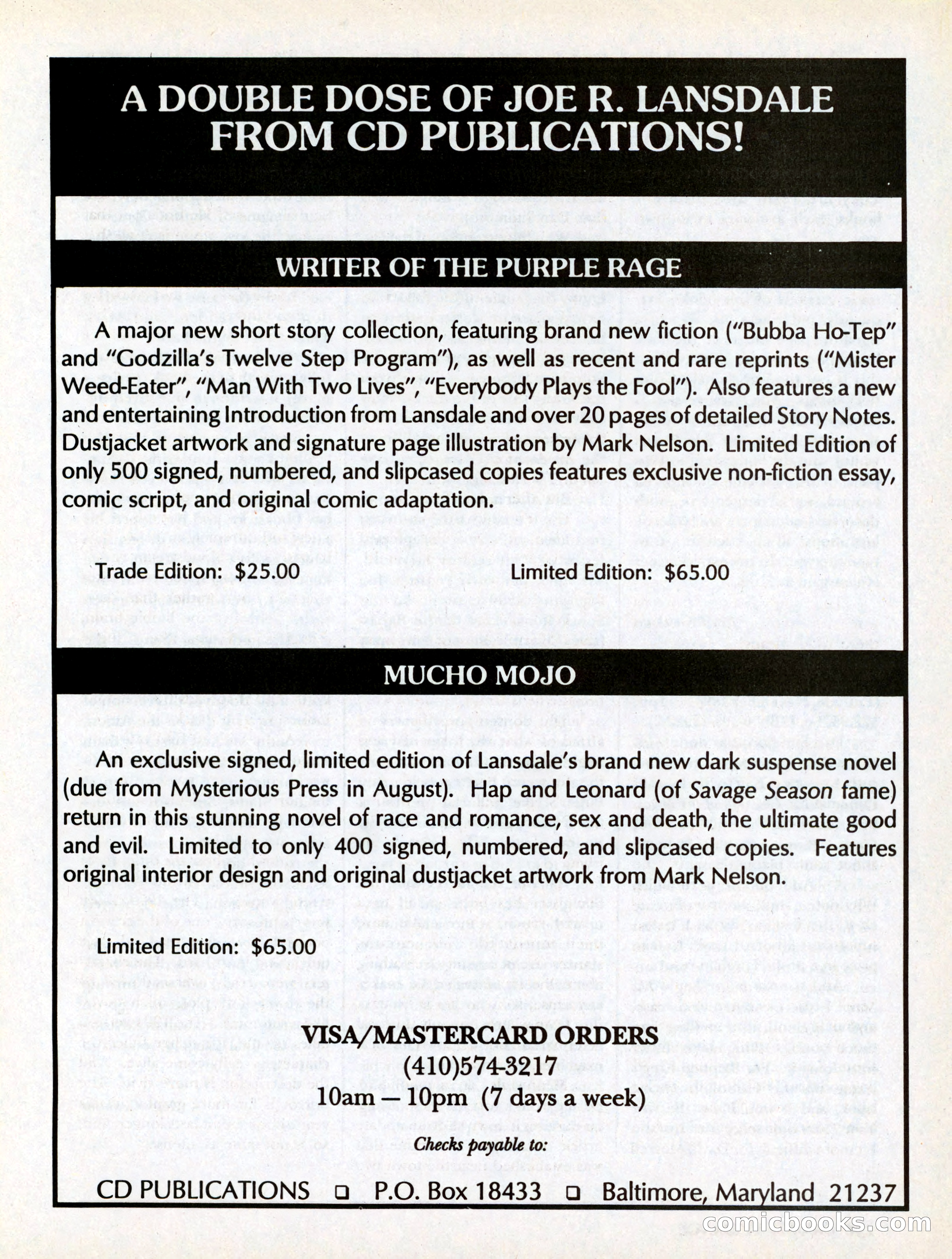 Cemetery Dance, Volume 6, Issue 4 — page 139 of 148