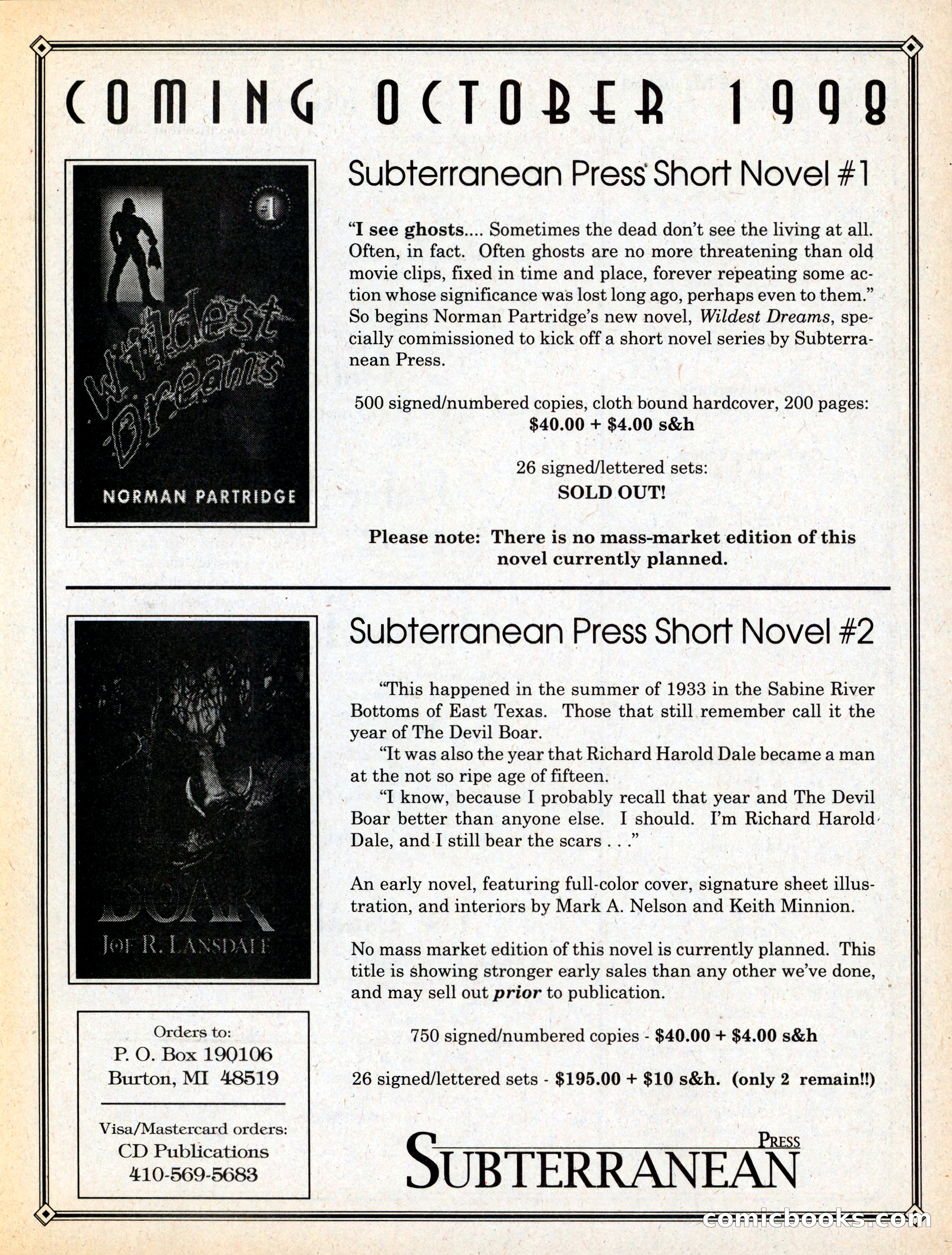 Cemetery Dance #29 — page 3 of 116