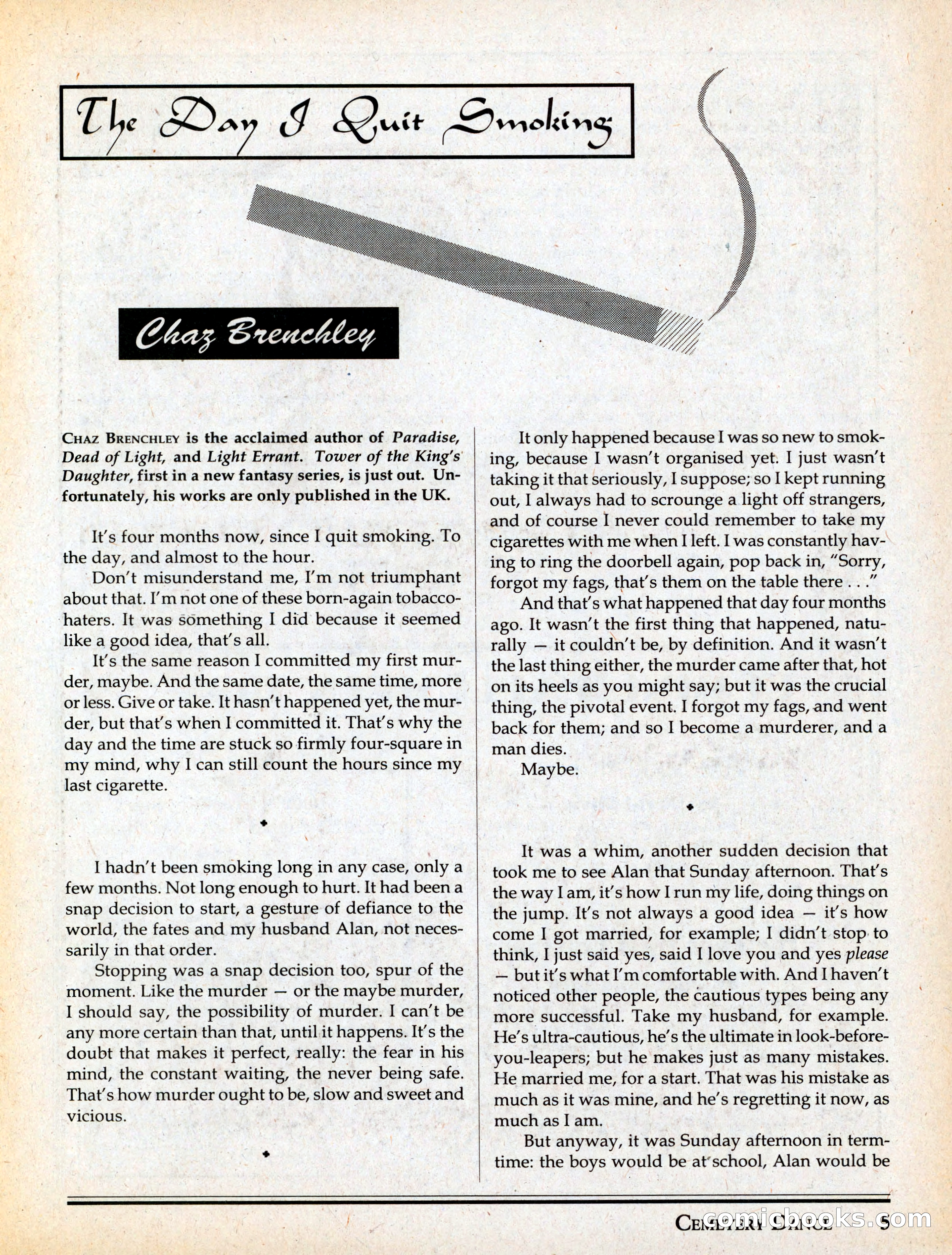 Cemetery Dance #29 — page 7 of 116